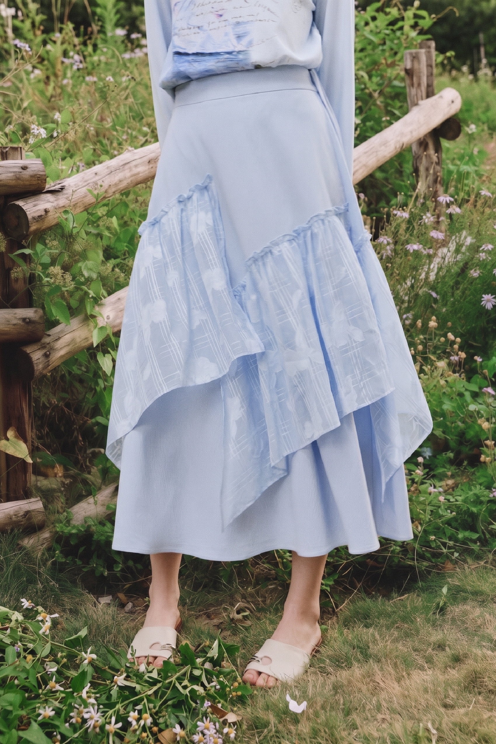 Flowy Swing Midi Skirt