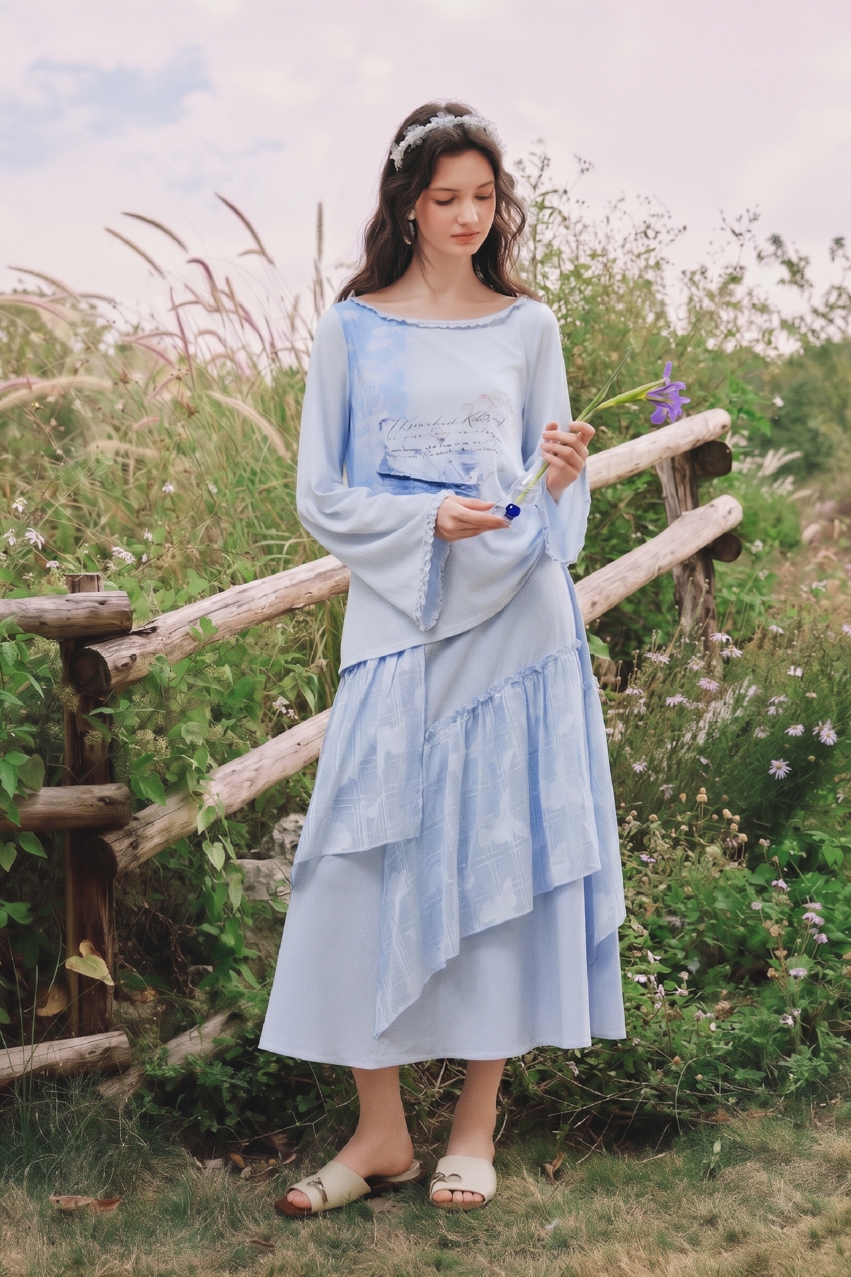 Flowy Swing Midi Skirt