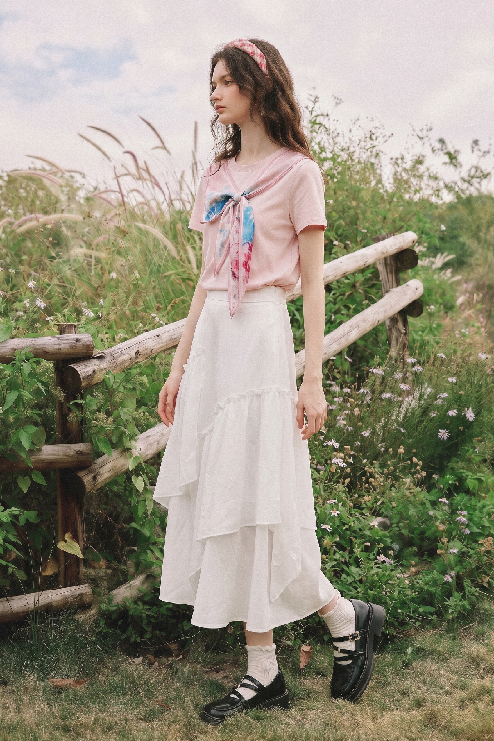 Flowy Swing Midi Skirt