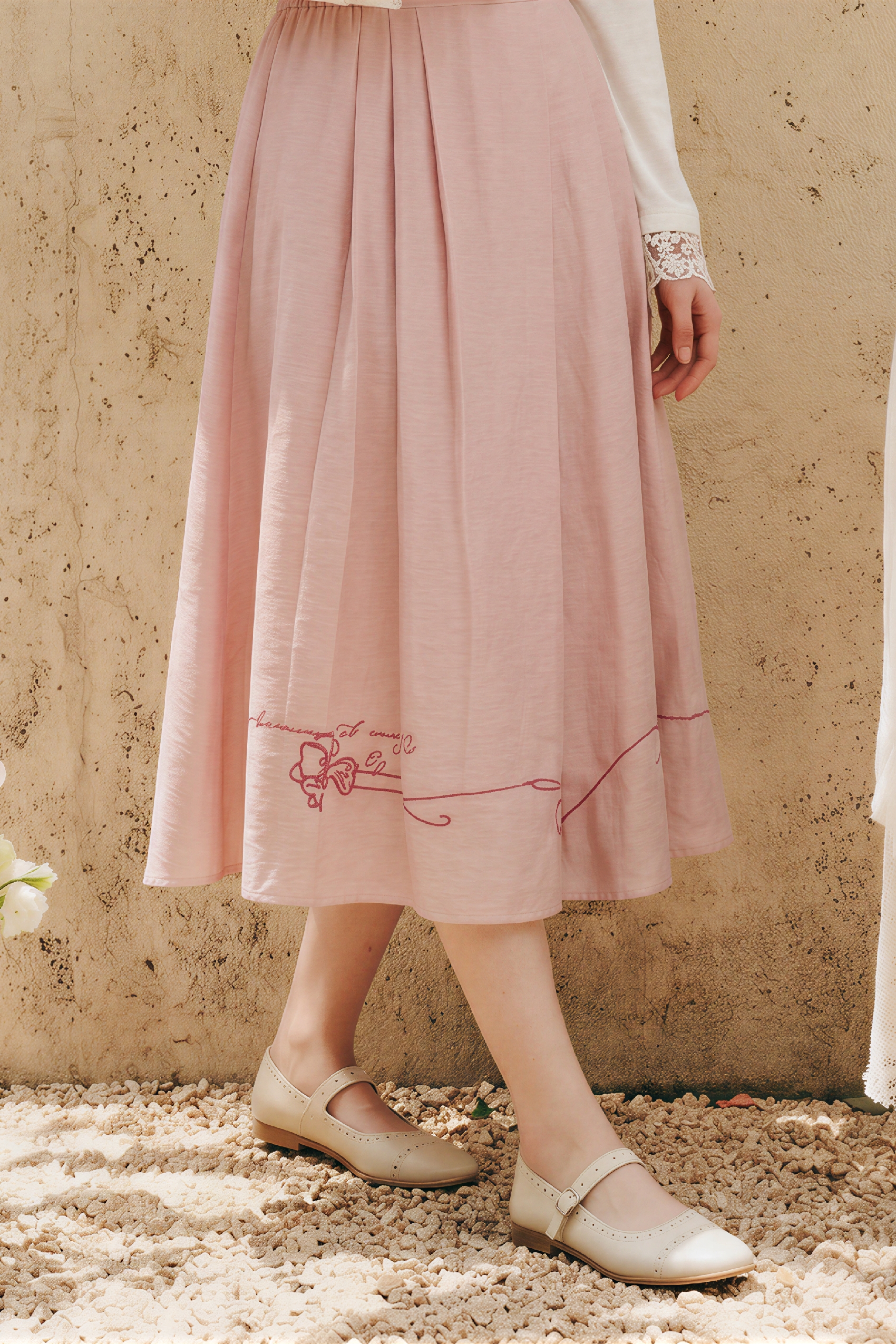Flowy Swing Midi Skirt