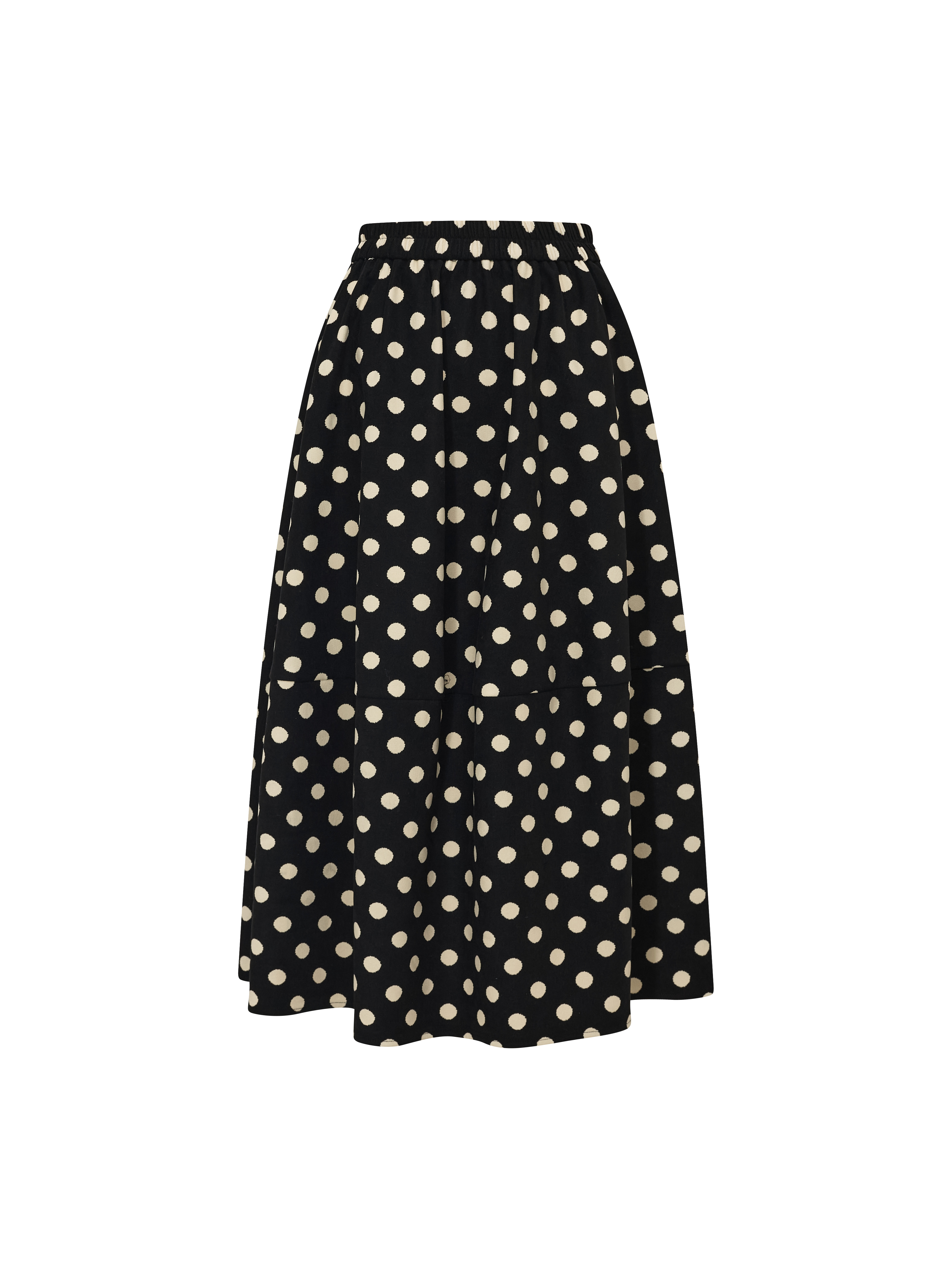 Polka Dot Midi Skirt