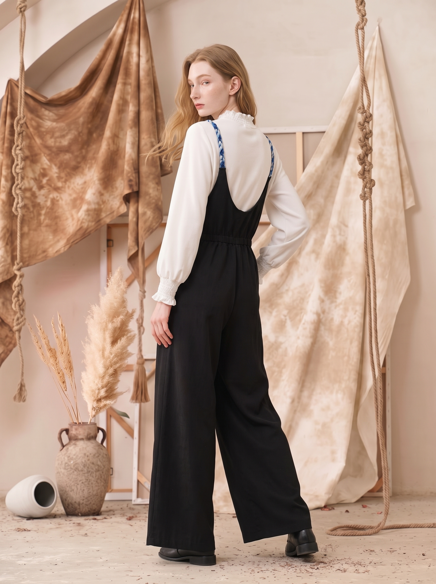 Printed Spaghetti Strap Jumpsuit