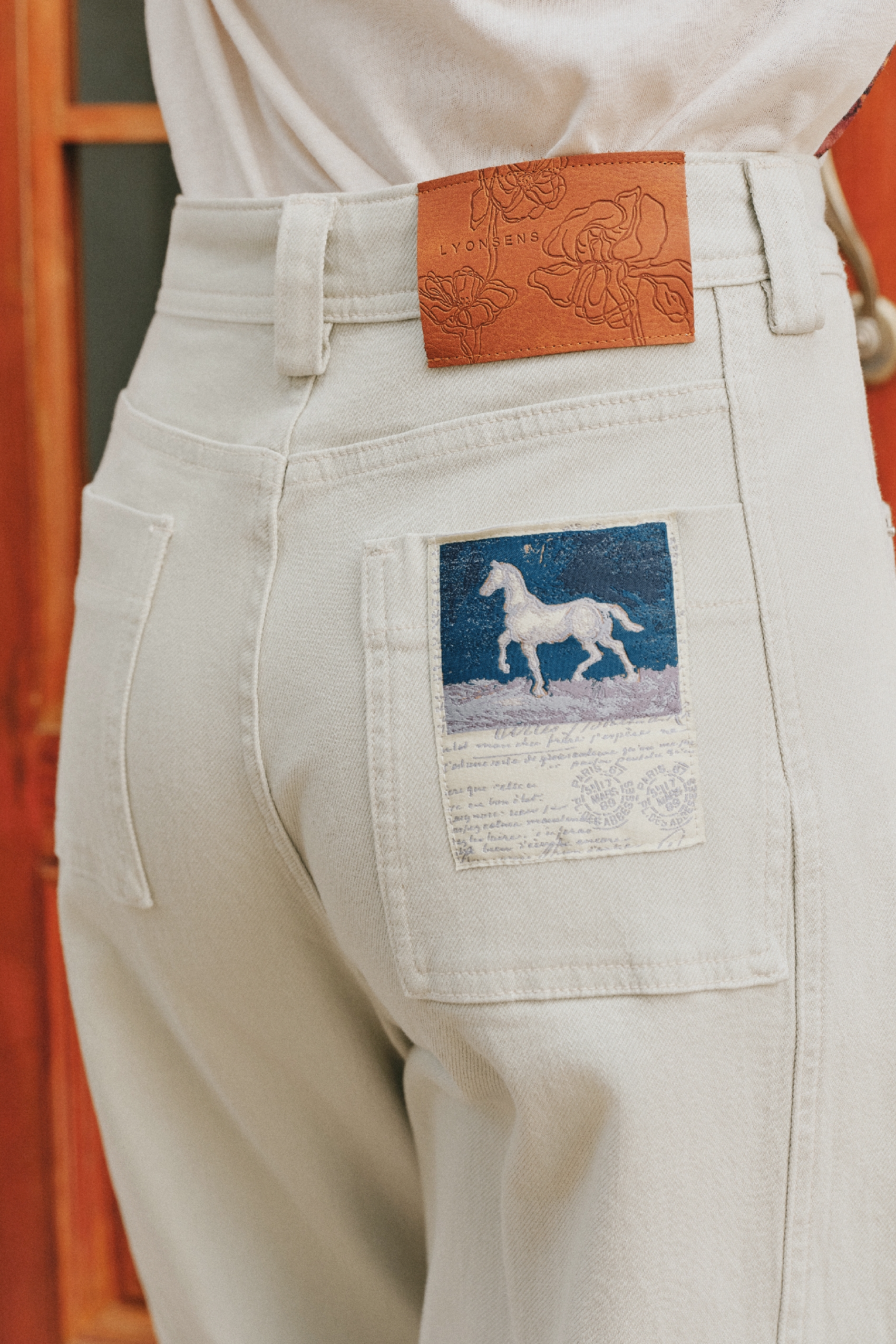 High Waist Straight Leg Jeans