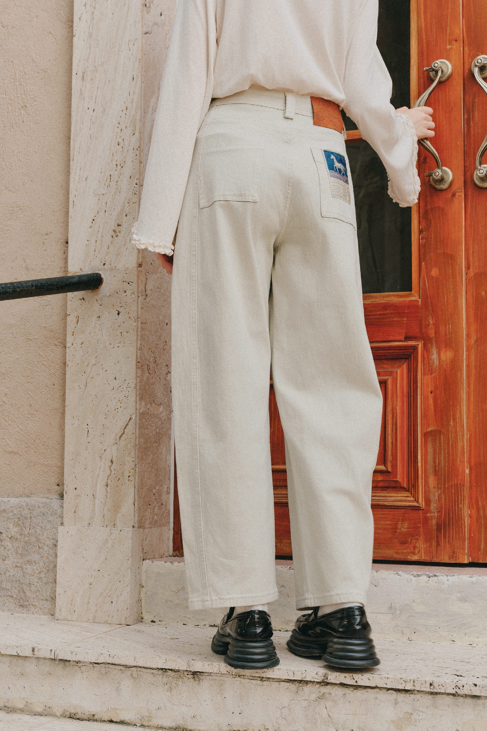 High Waist Straight Leg Jeans