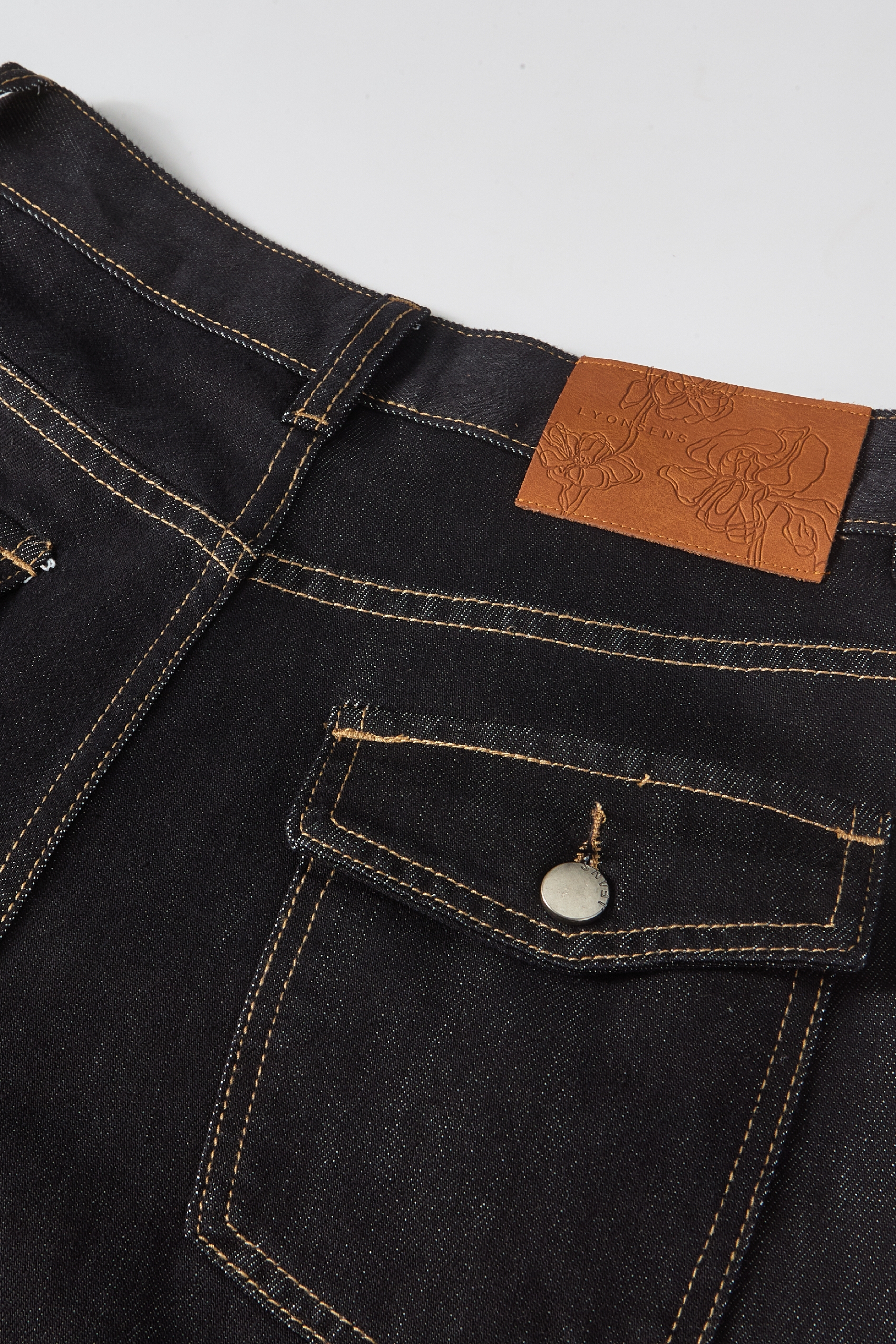 Flowy High Waist Denim Pants-LYONSENS