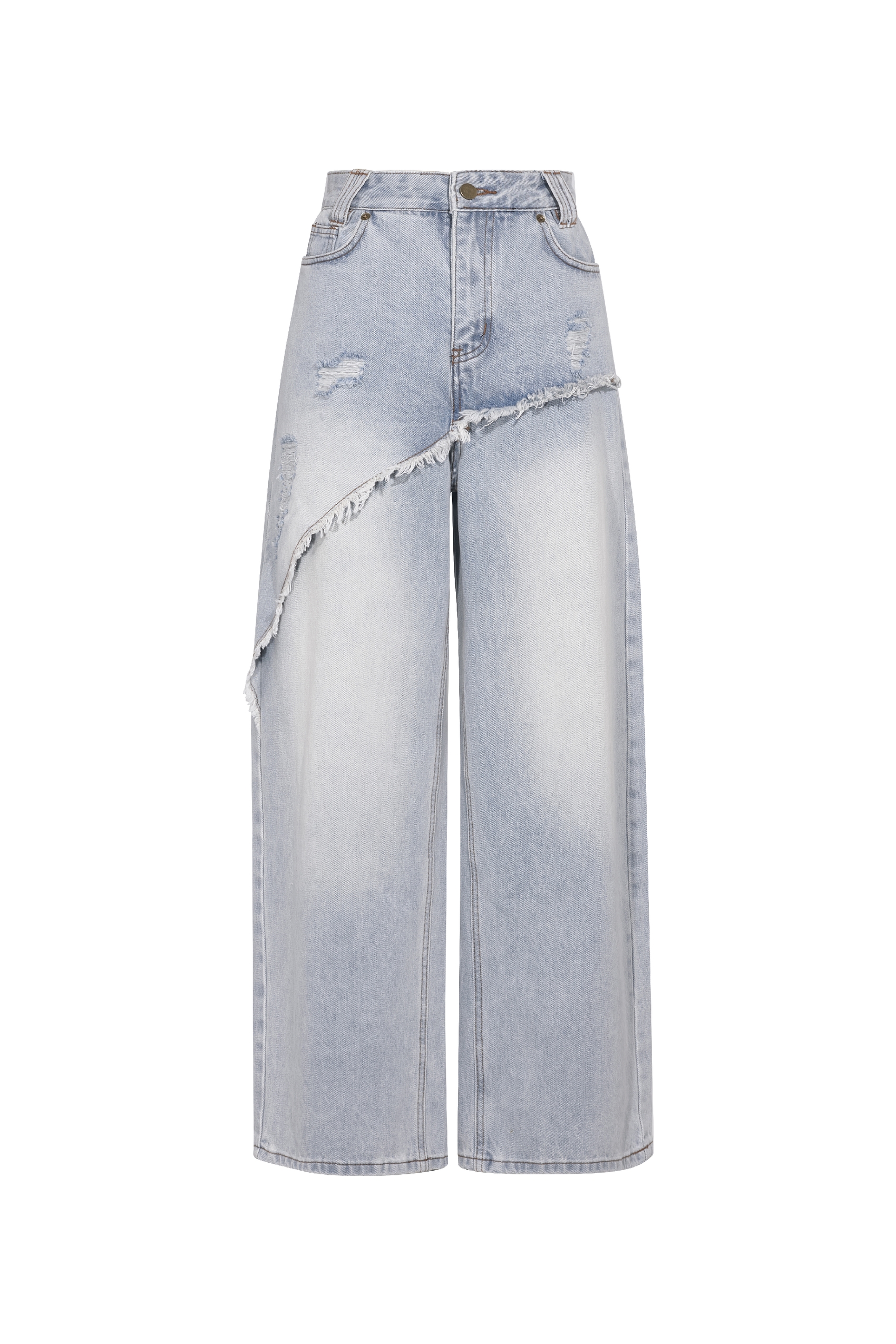 Gradient Wash High Waist Jeans-LYONSENS