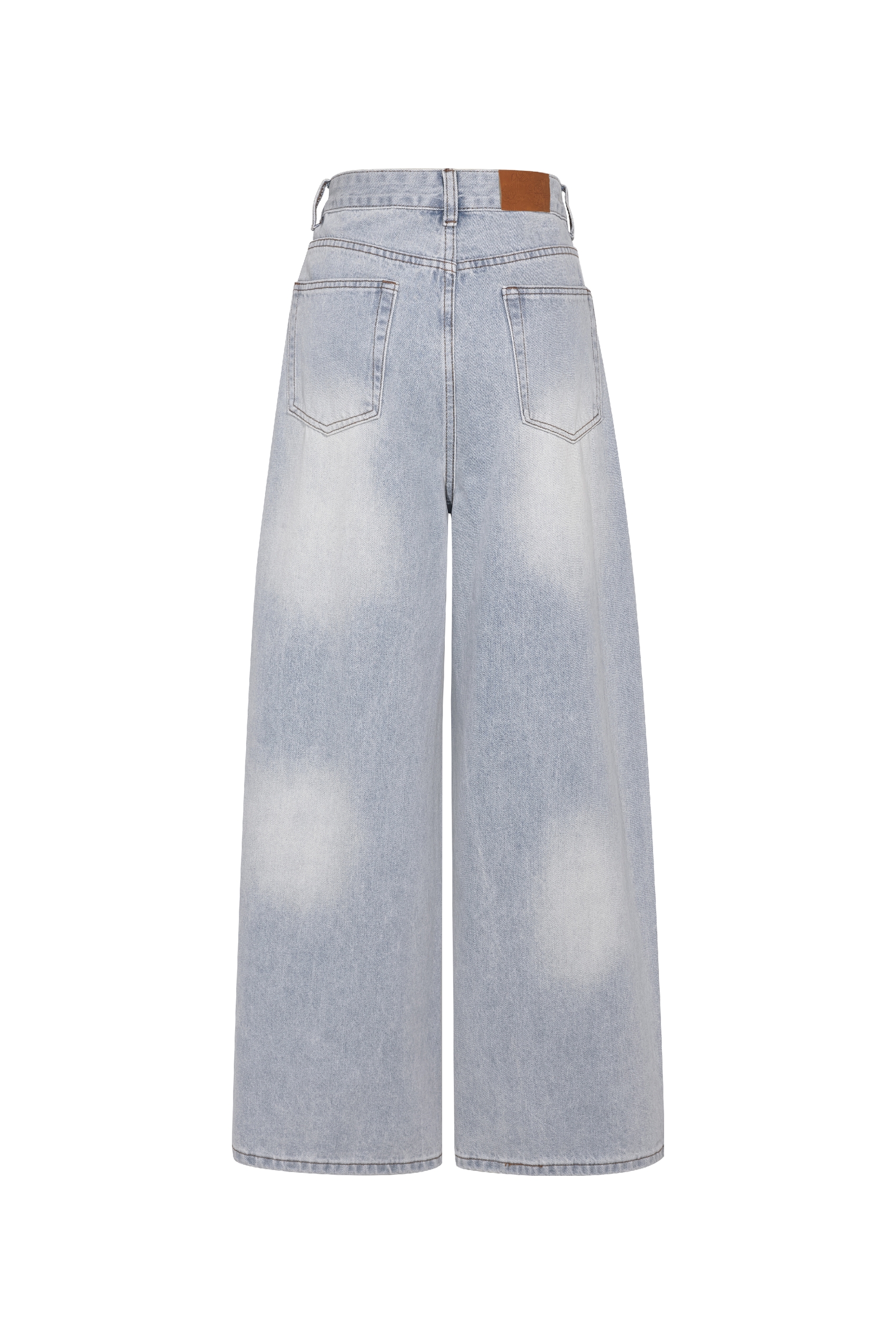 Gradient Wash High Waist Jeans-LYONSENS