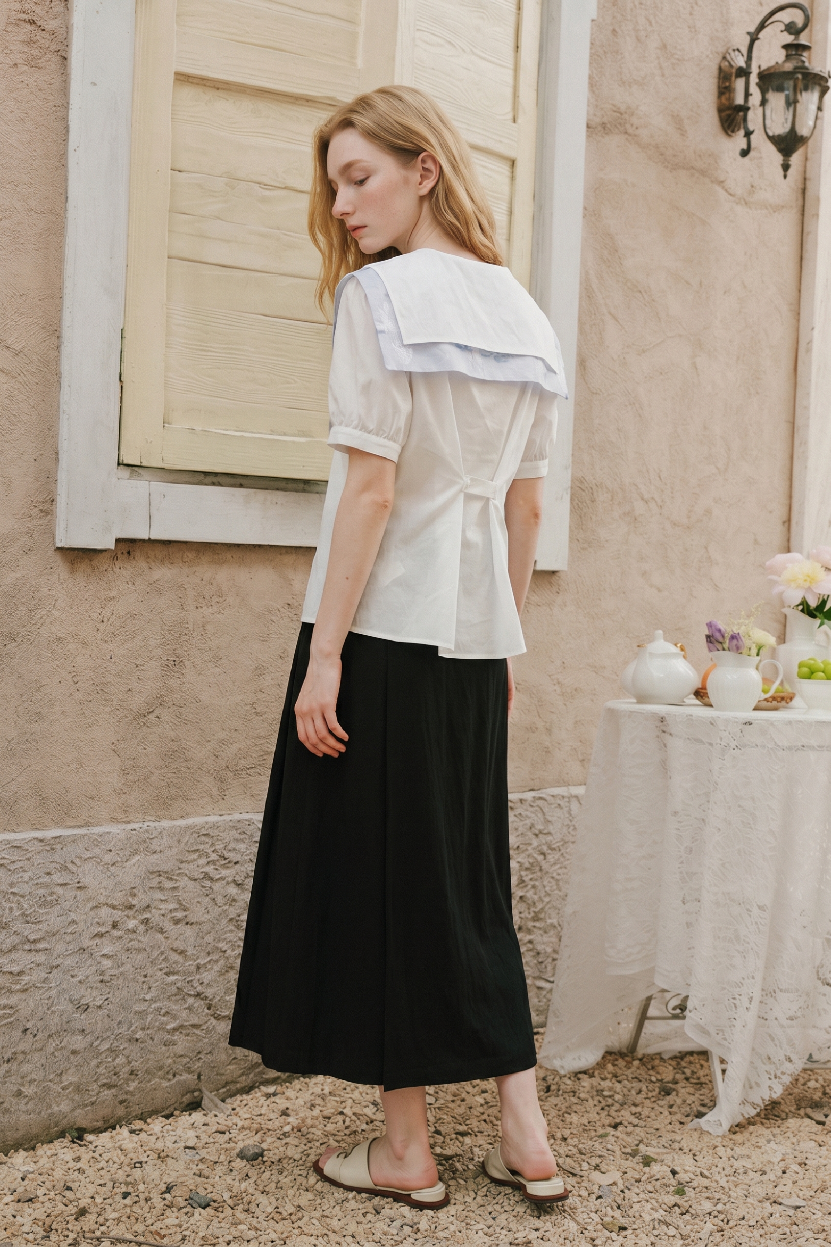 Printed Flowy Long Trousers