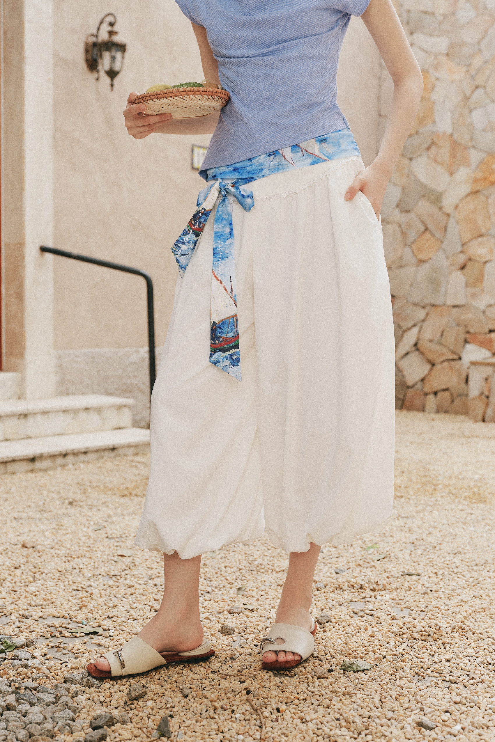 Flowy Wide Leg Casual Long Pants-LYONSENS