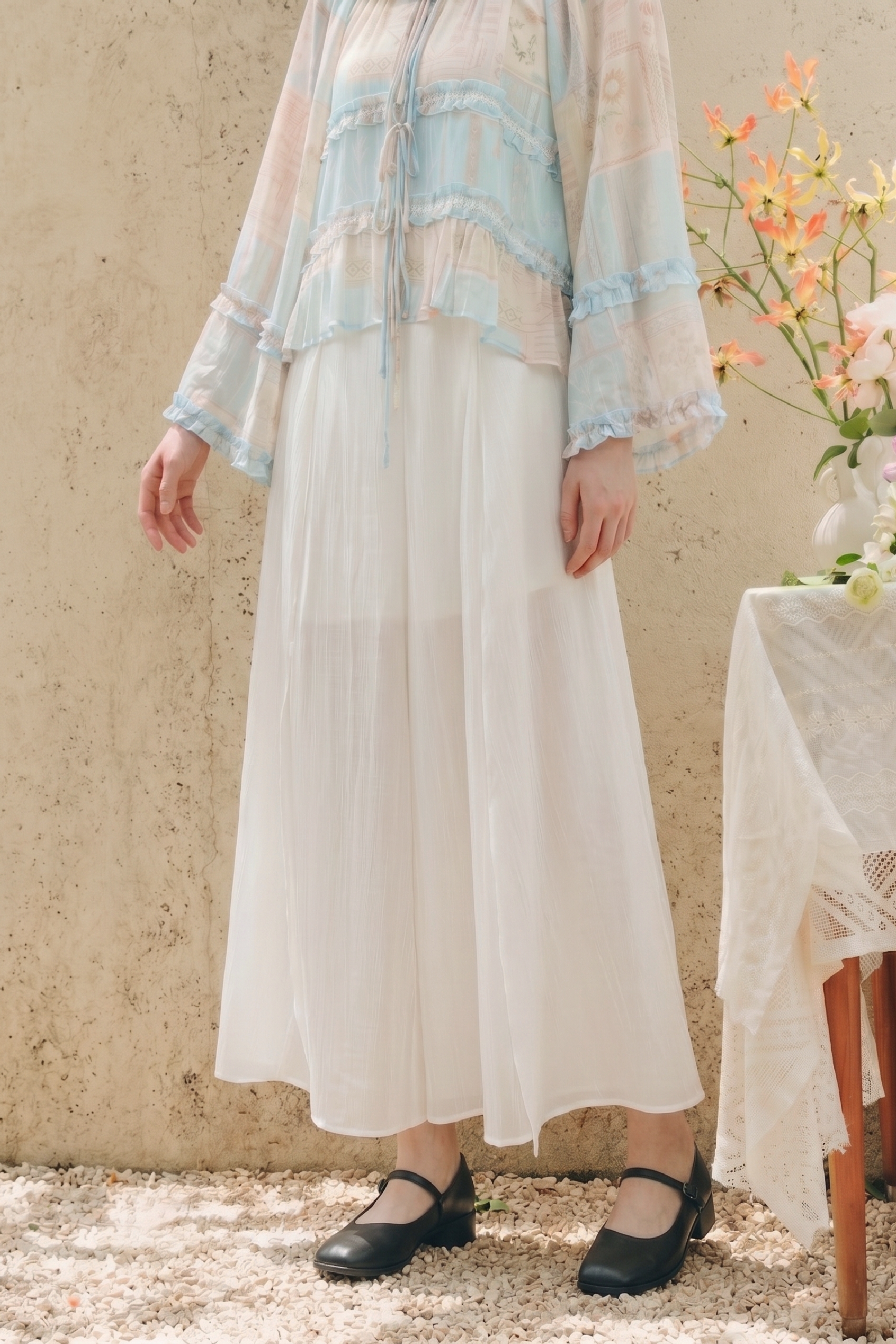 Simple Vacation Midi Skirt