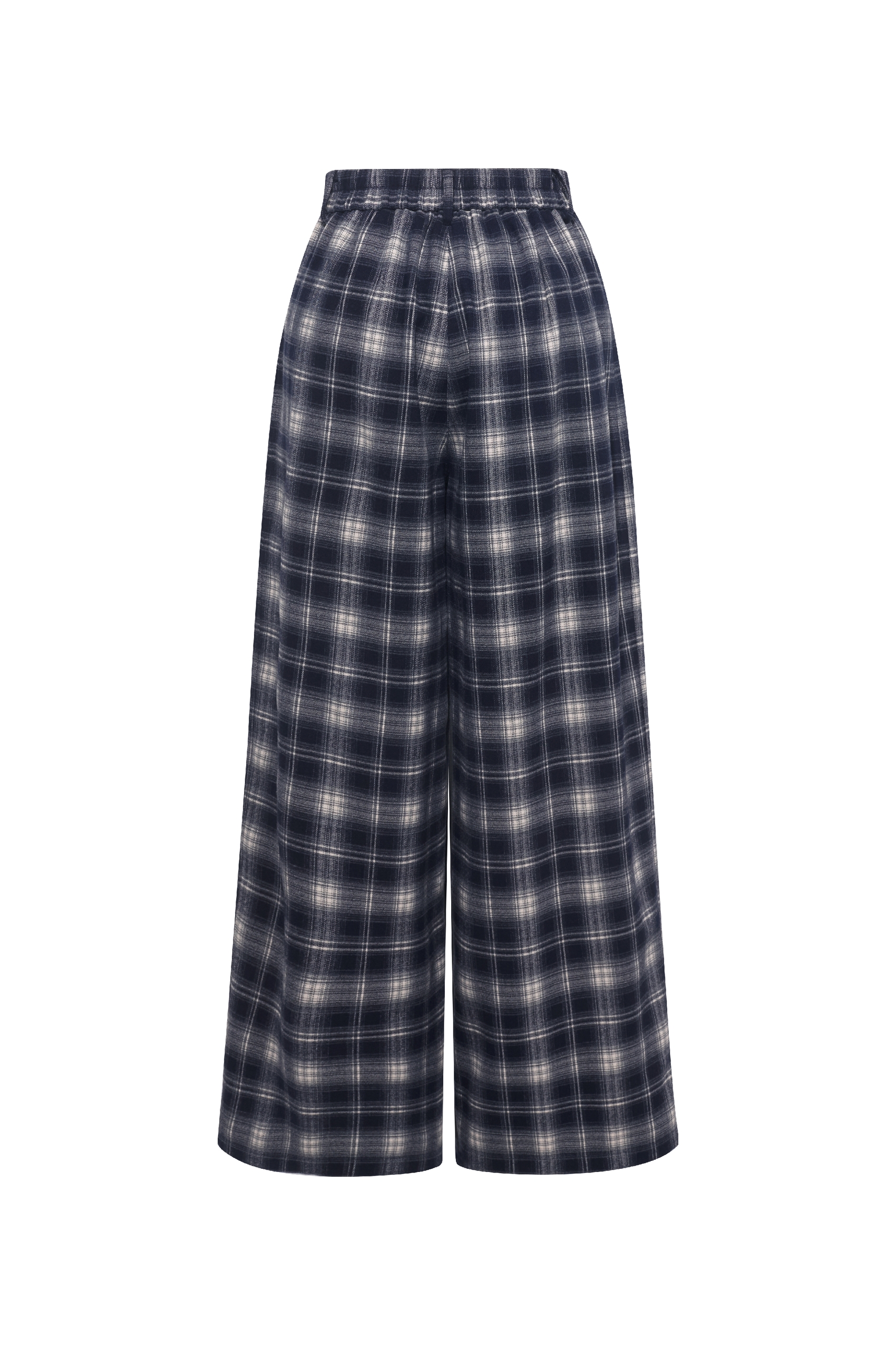 Plaid High Waist Casual Pants