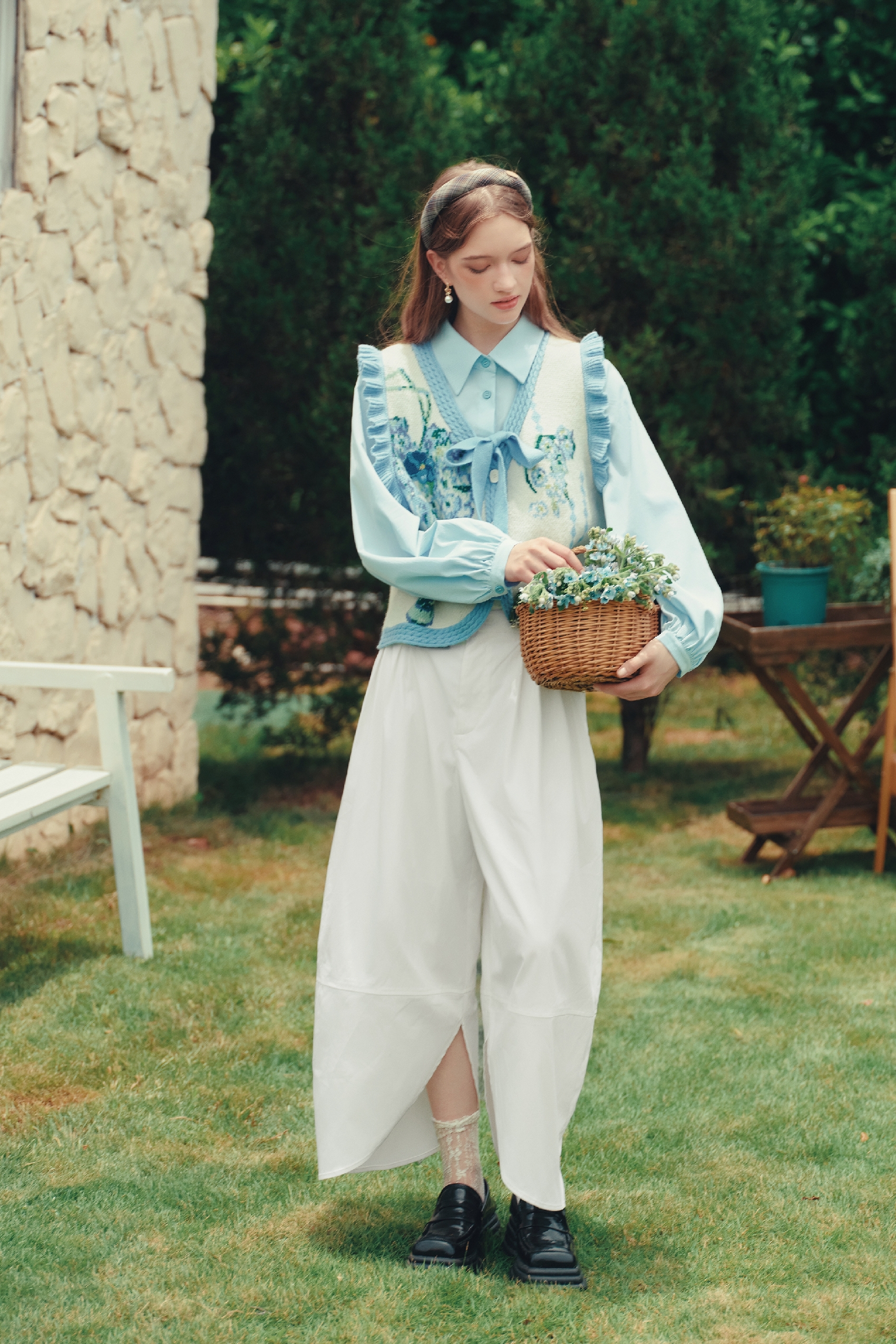 Loose Floor‑length Trousers-LYONSENS