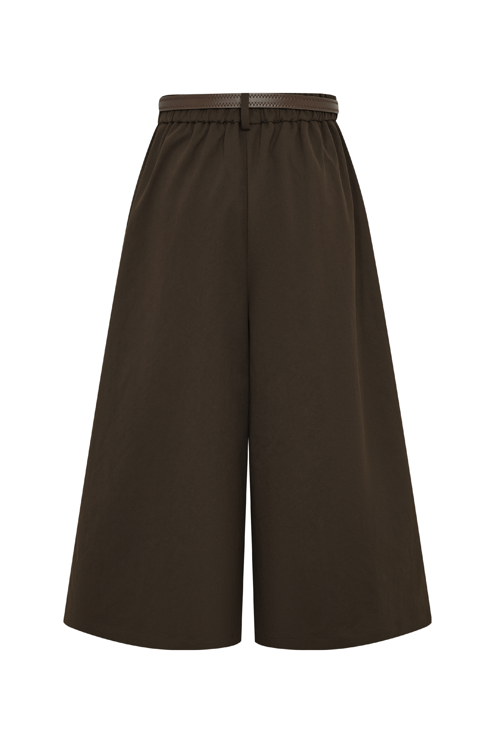 Tie‑waist Black High‑waisted Pants