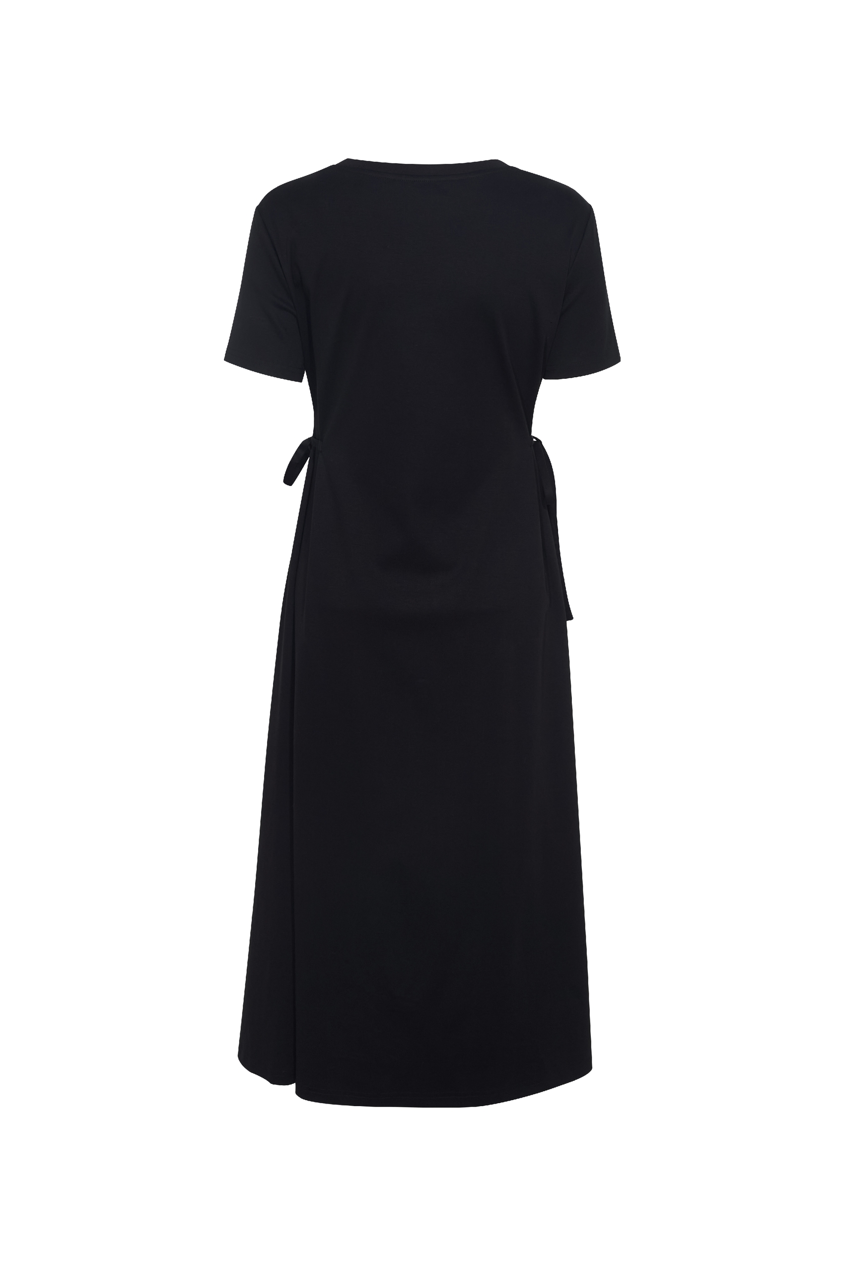 Printed Short Sleeve Maxi Dress