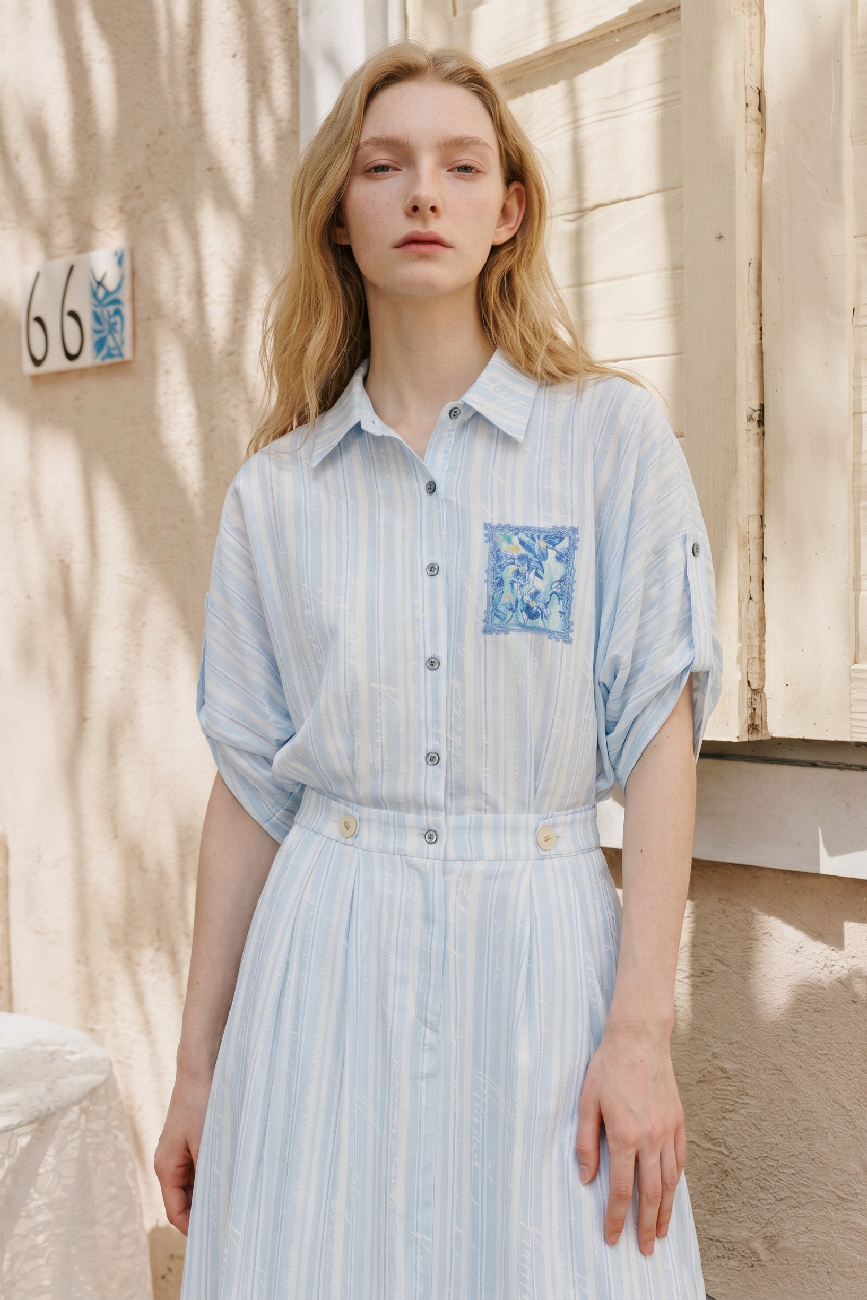 3/4 Sleeve Waist Cinched Dress