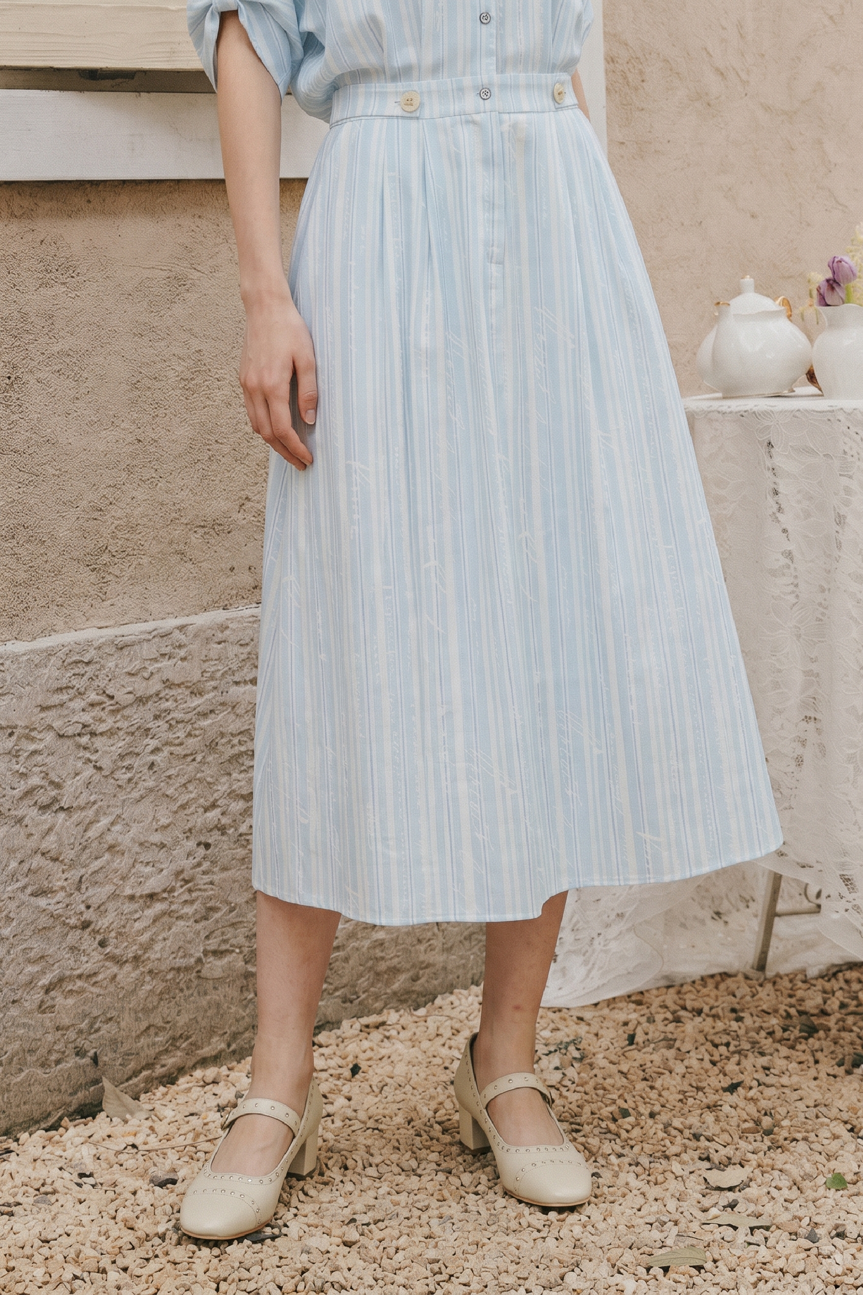 3/4 Sleeve Waist Cinched Dress