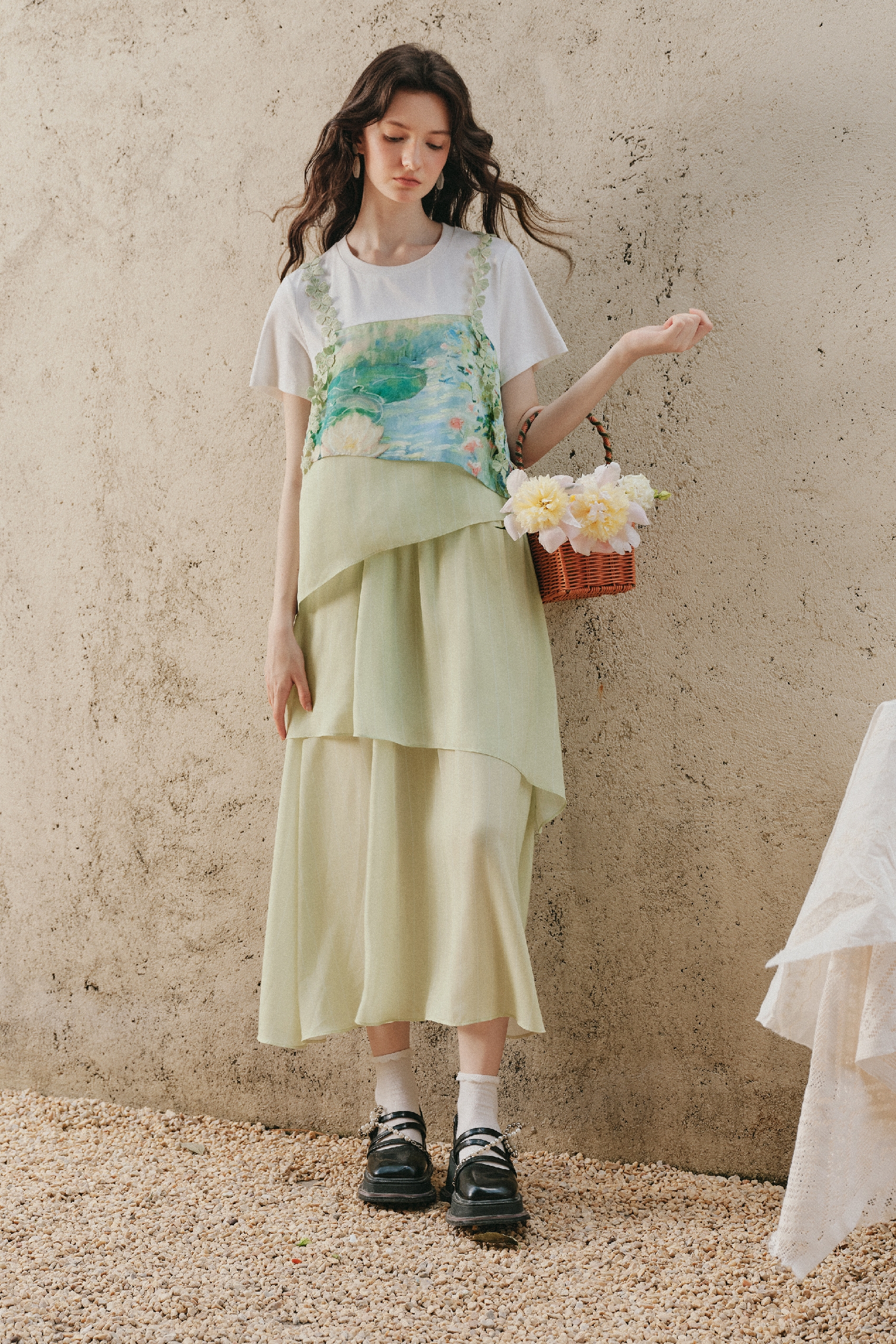 Oil Painting Print Cami Dress
