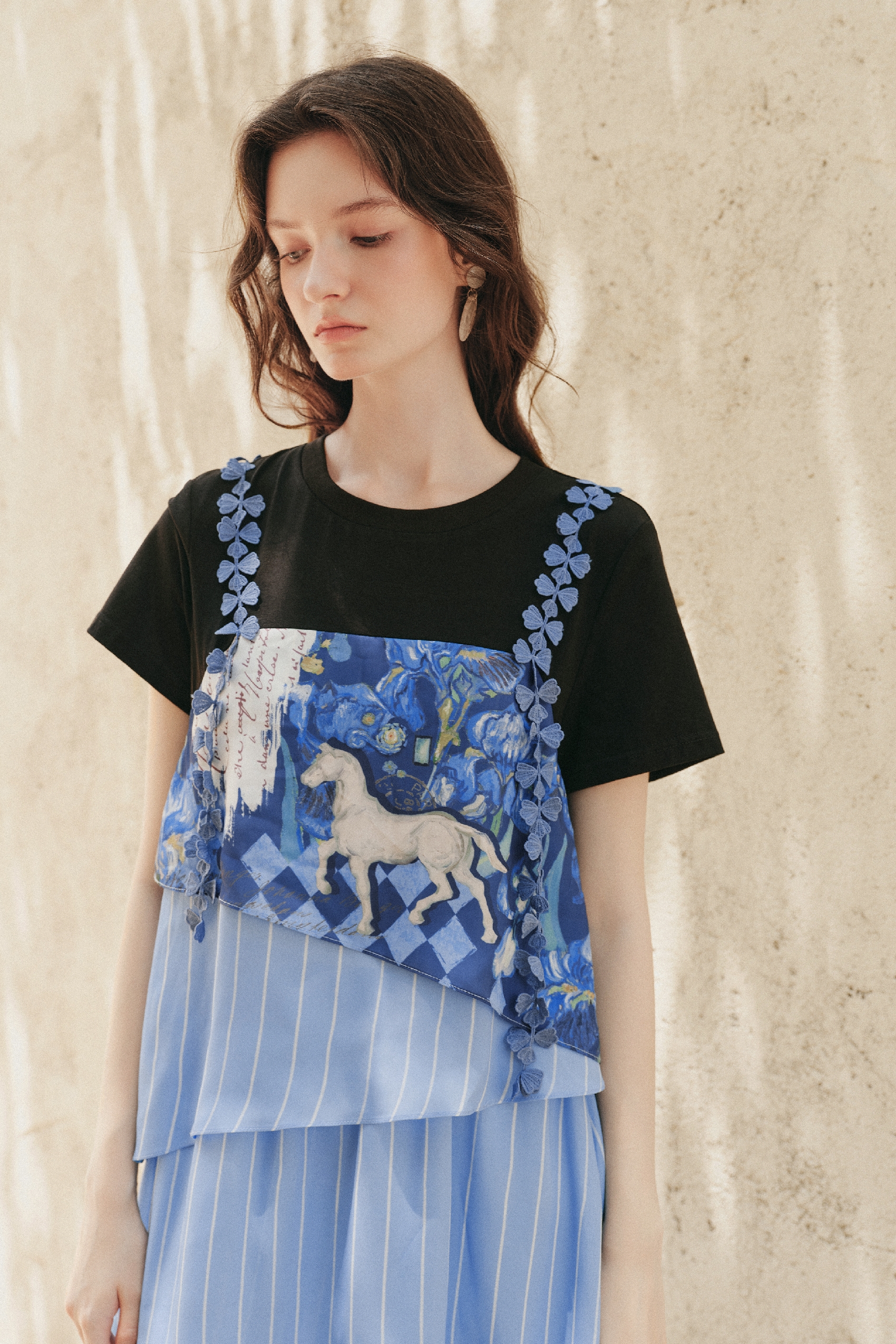 Oil Painting Print Cami Dress