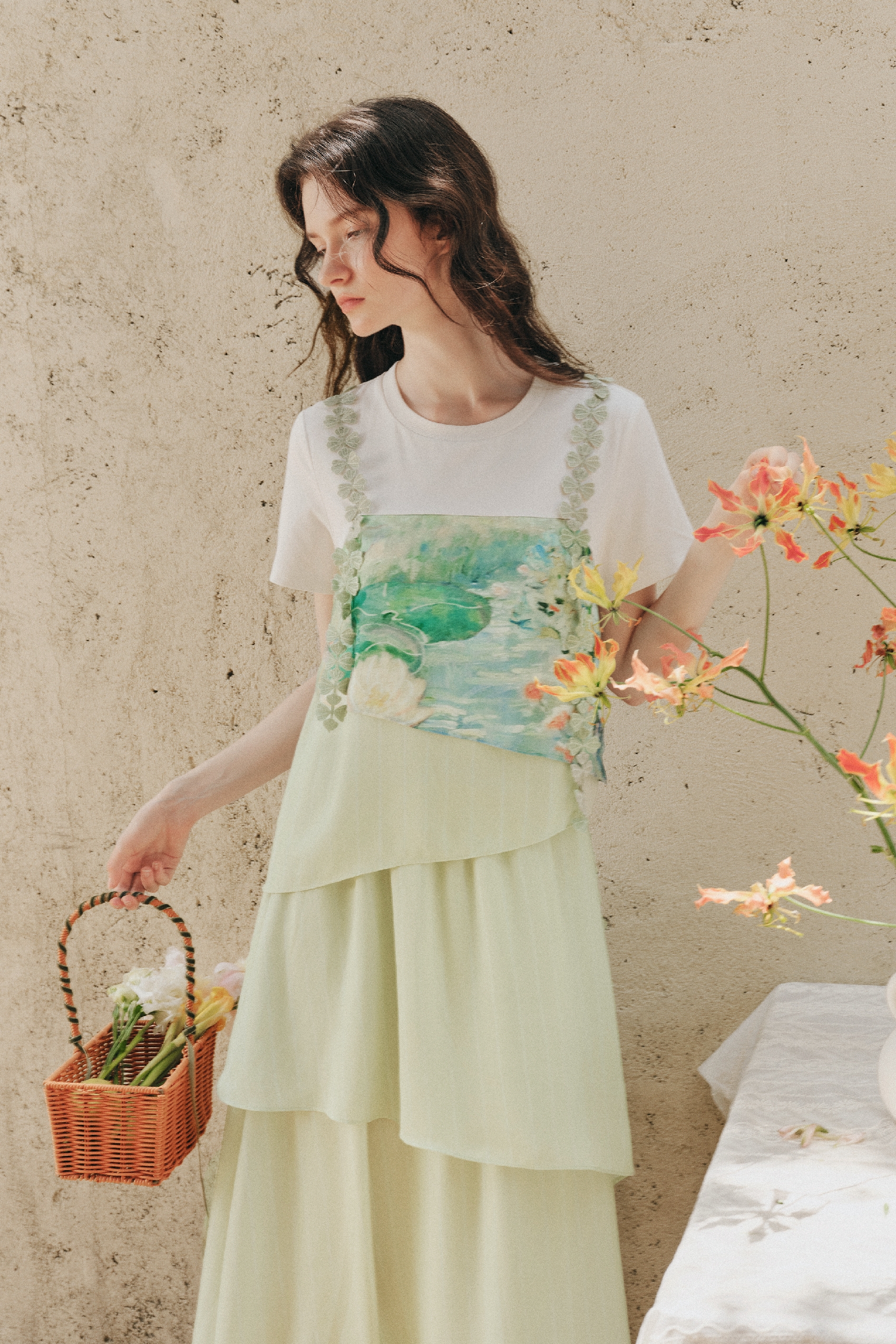 Oil Painting Print Cami Dress