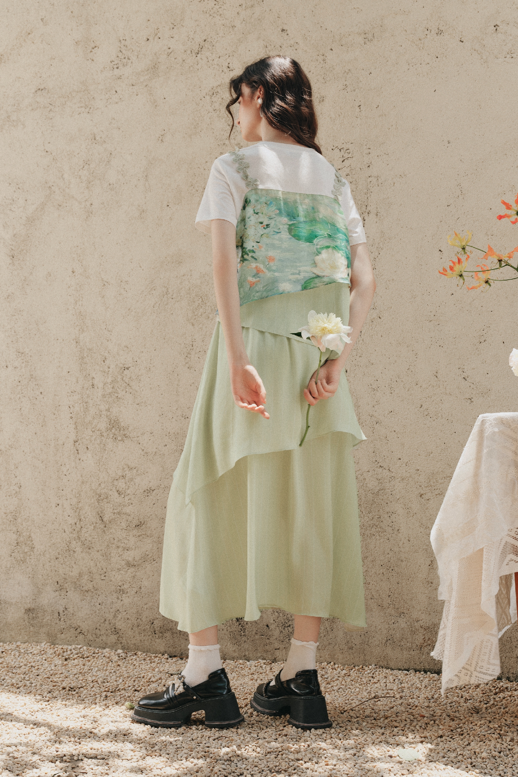Oil Painting Print Cami Dress