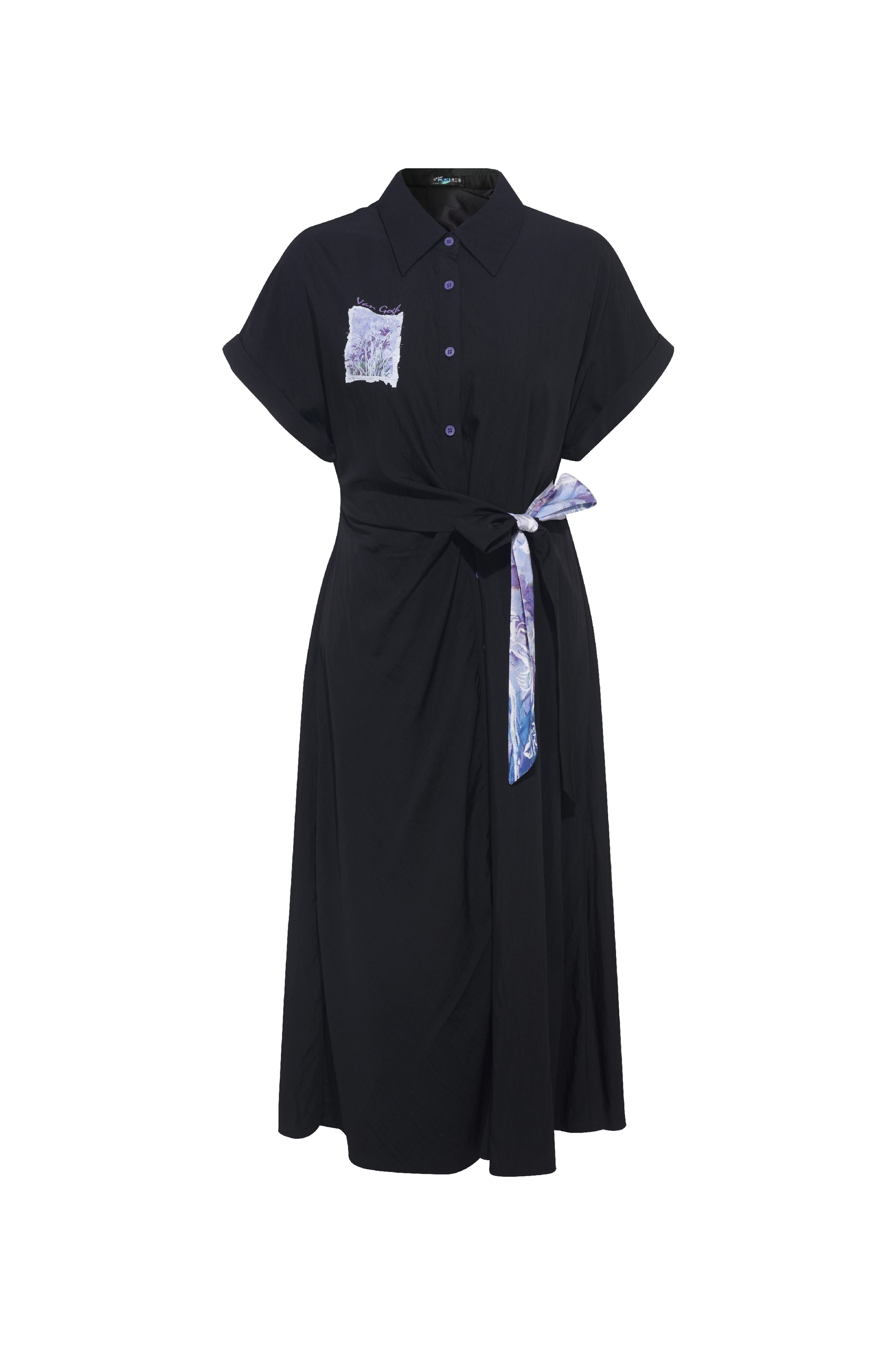 Contrast Color Simple Casual Dress