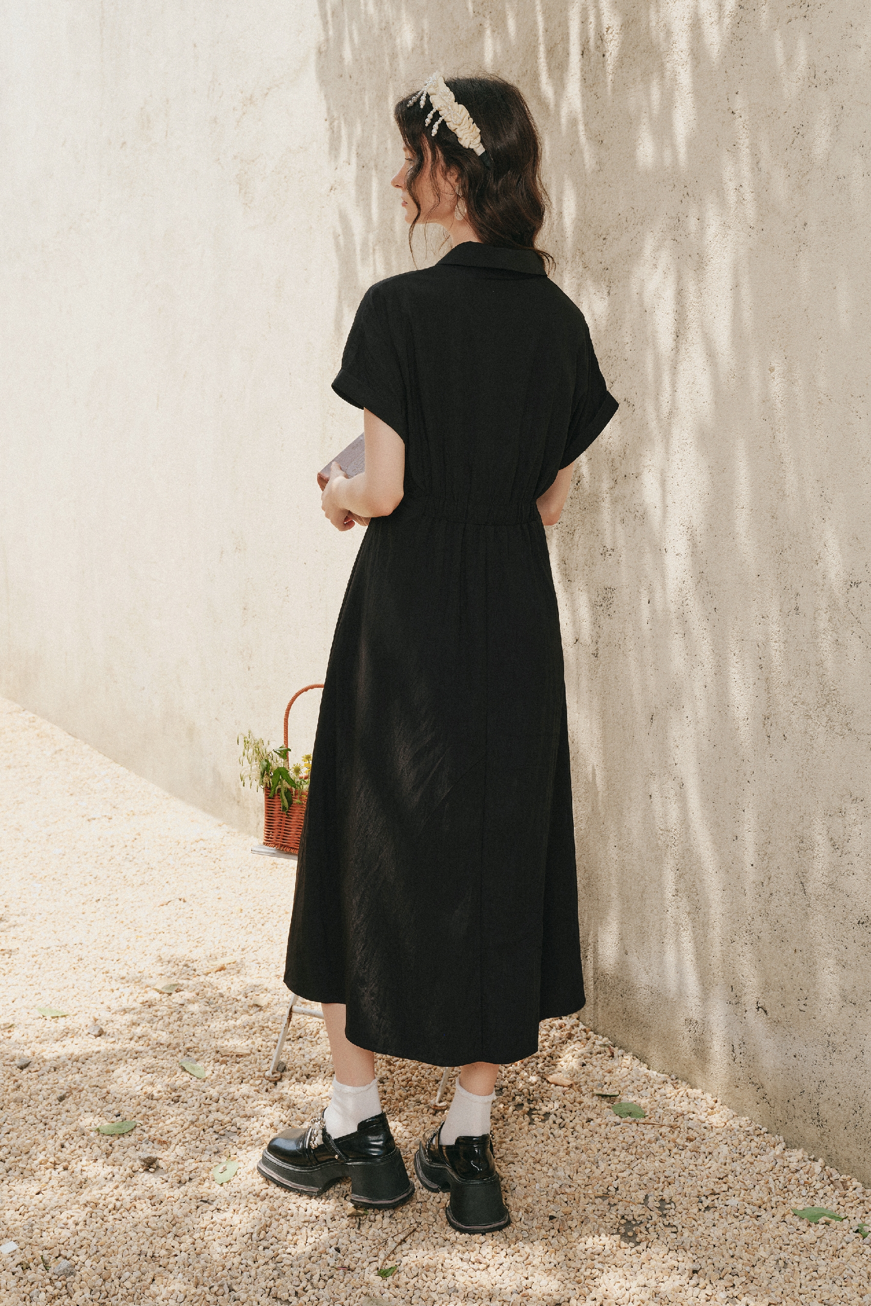 Contrast Color Simple Casual Dress