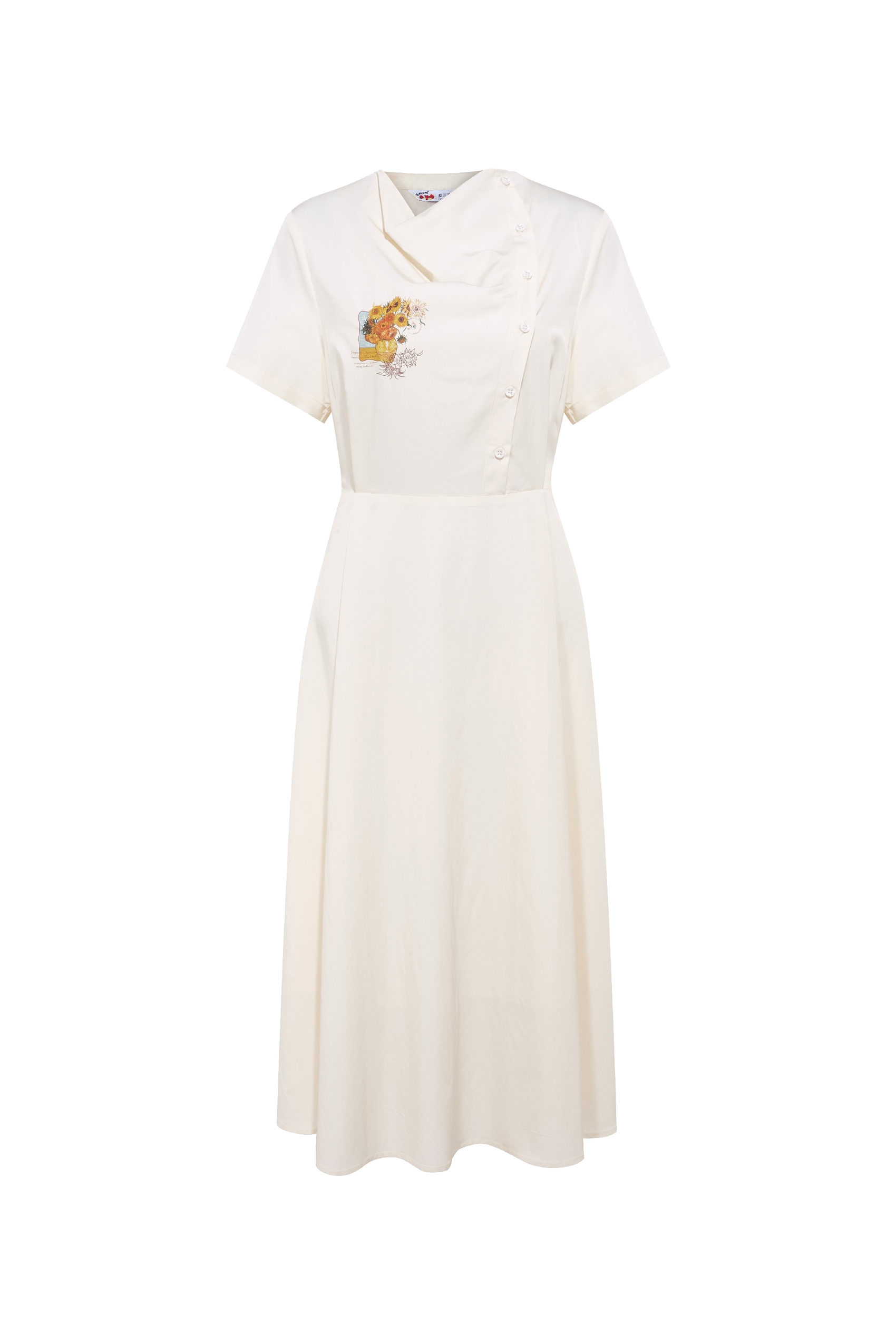 Versatile Solid Color Midi Dress