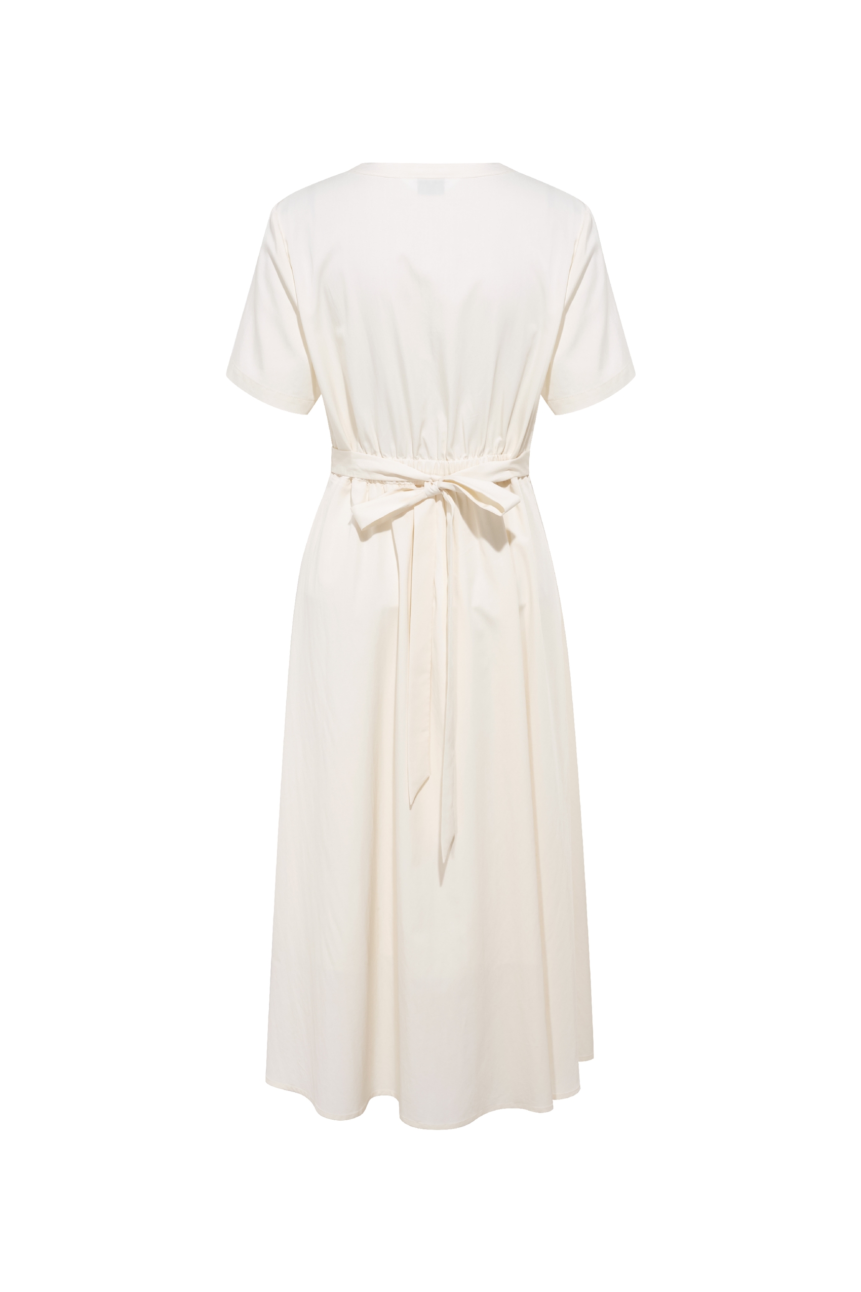 Versatile Solid Color Midi Dress
