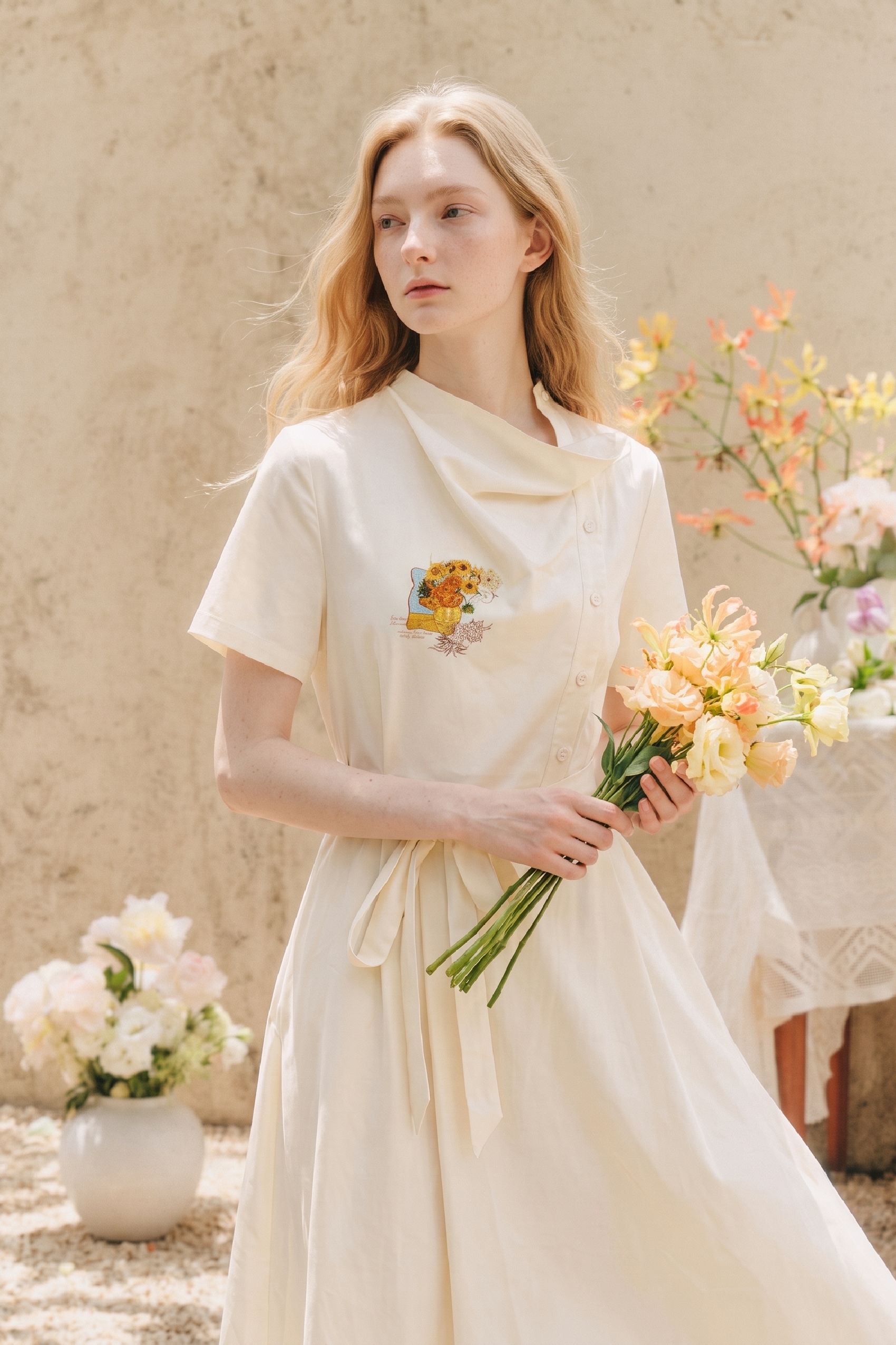 Versatile Solid Color Midi Dress