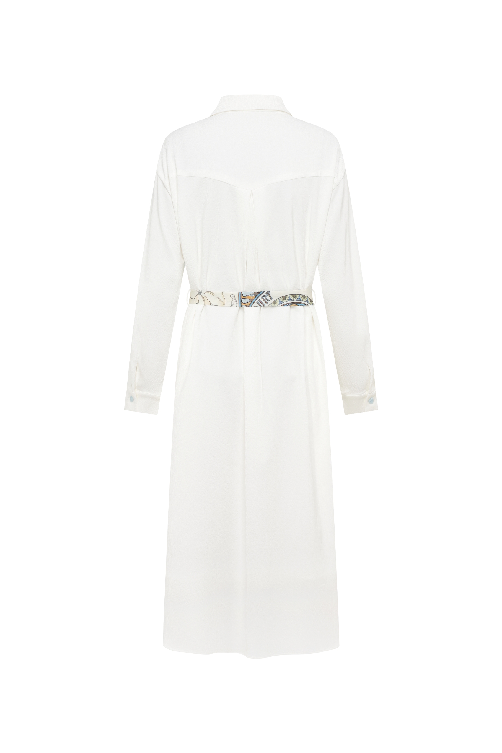 Printed Waist‑fitted Long Dress