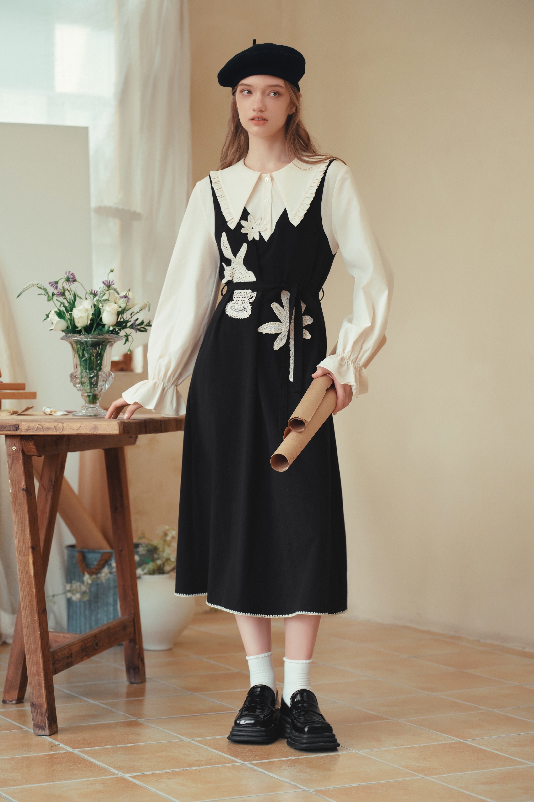 Vintage Midi Skirt-LYONSENS