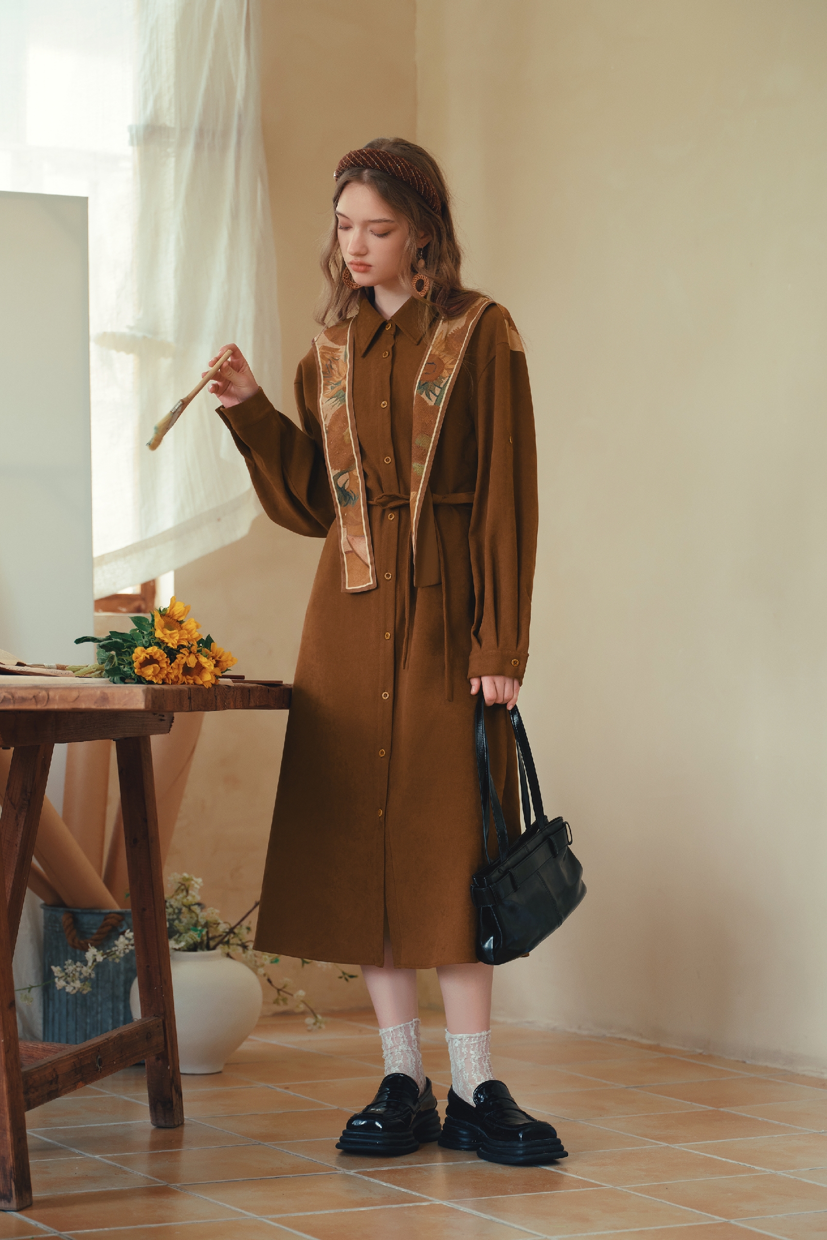 Shirt Dress-LYONSENS