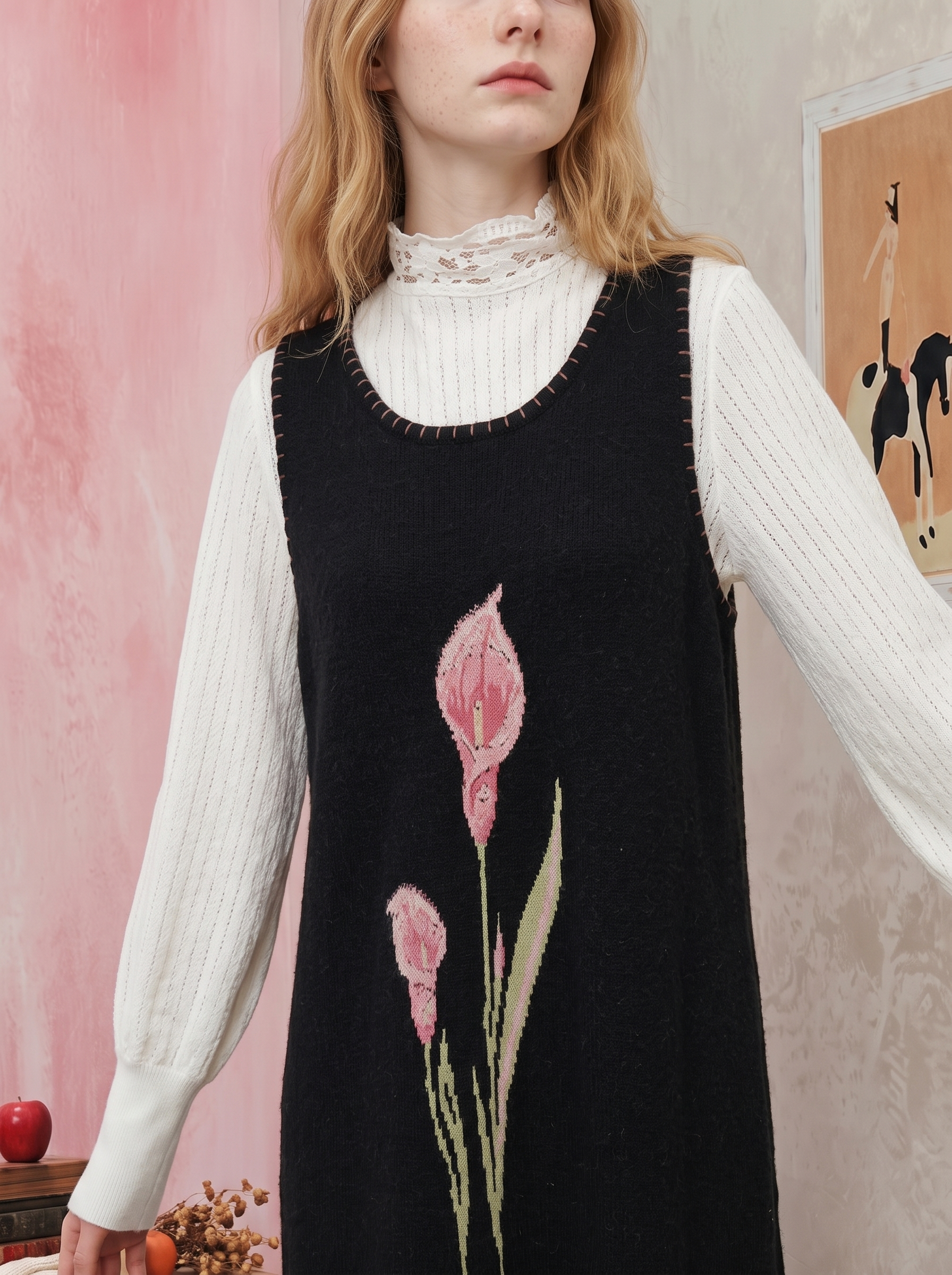 Embroidered Tank Dress