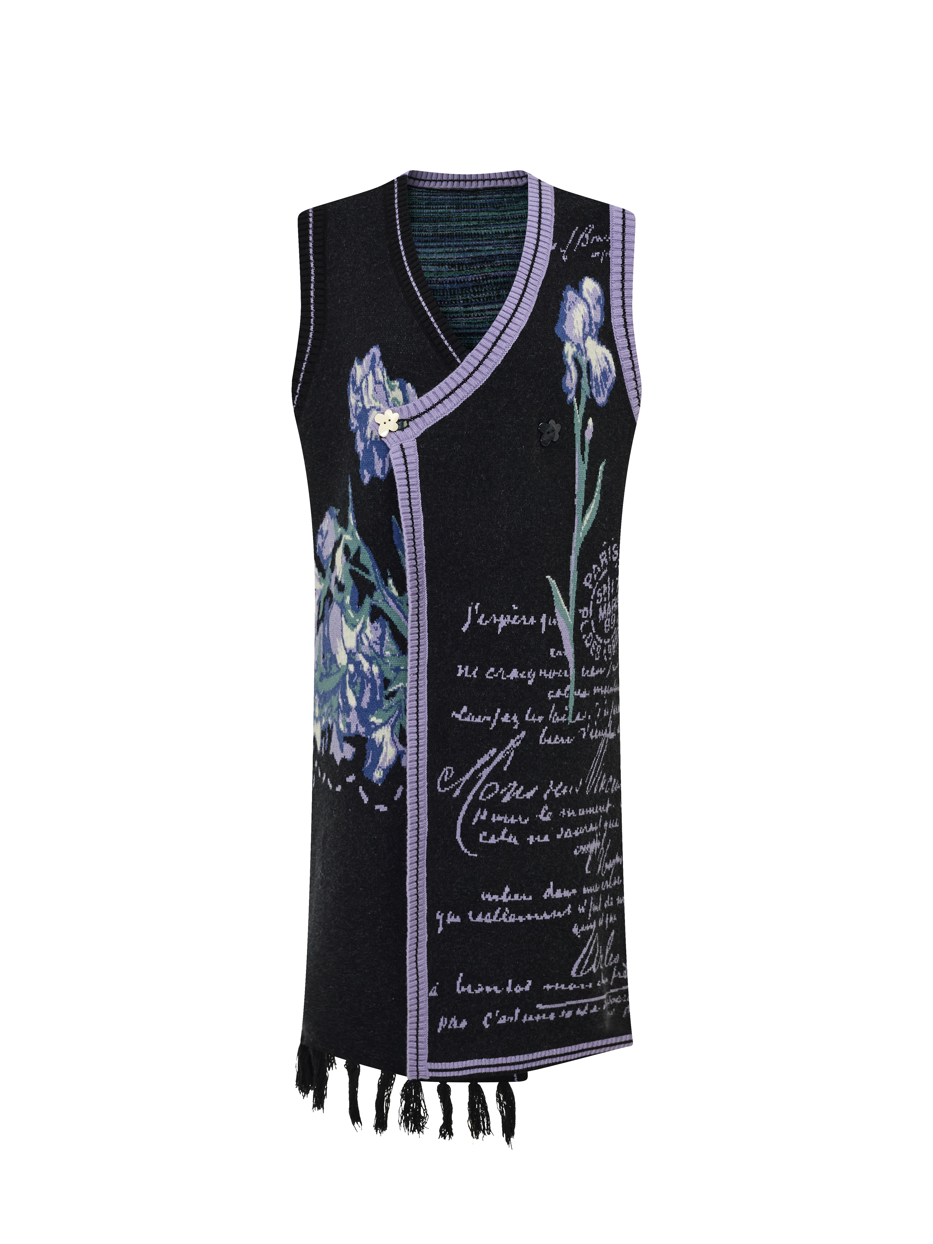 Embroidered Suspender Midi Dress