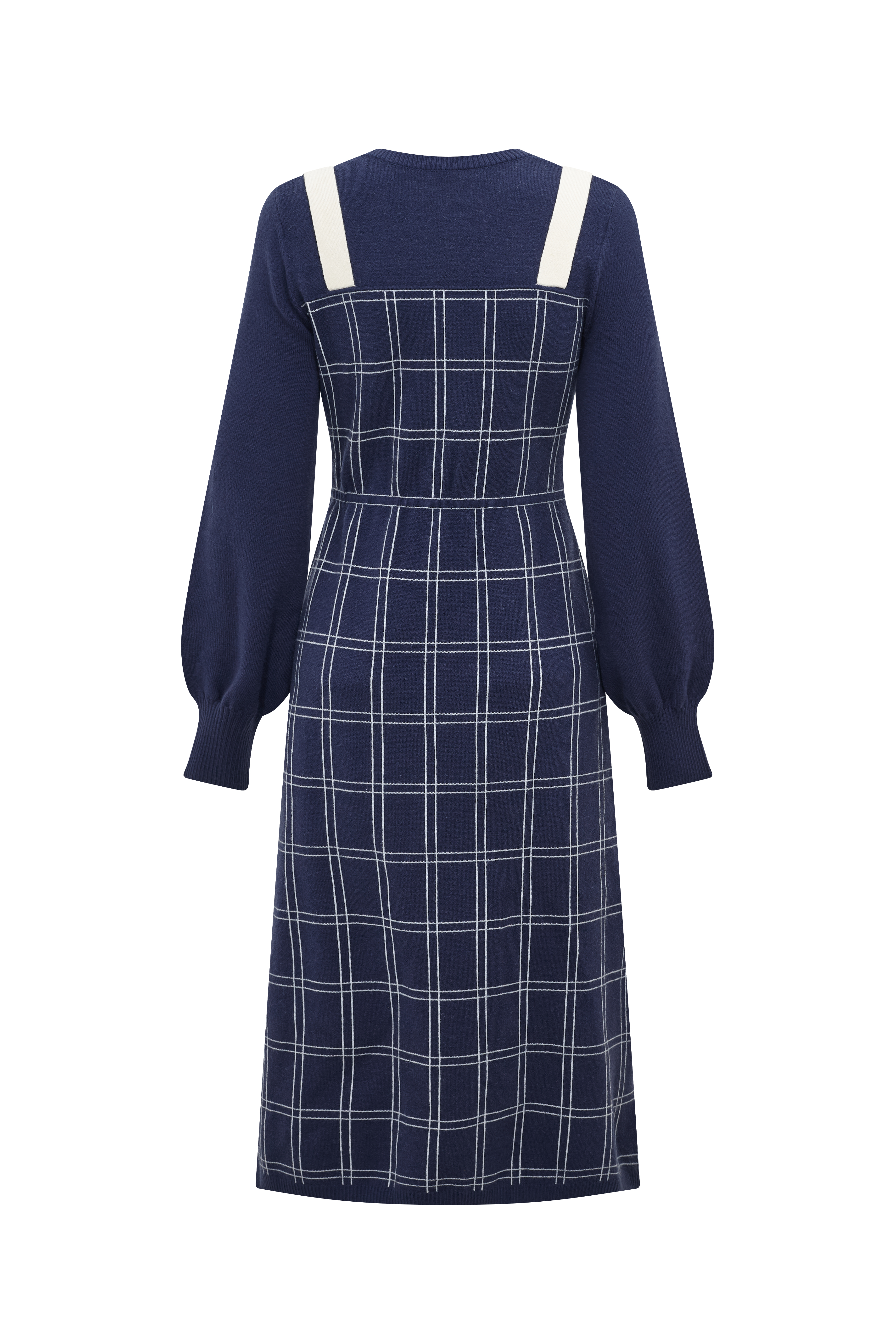 Sailor Collar Printed Long Sleeve Dress