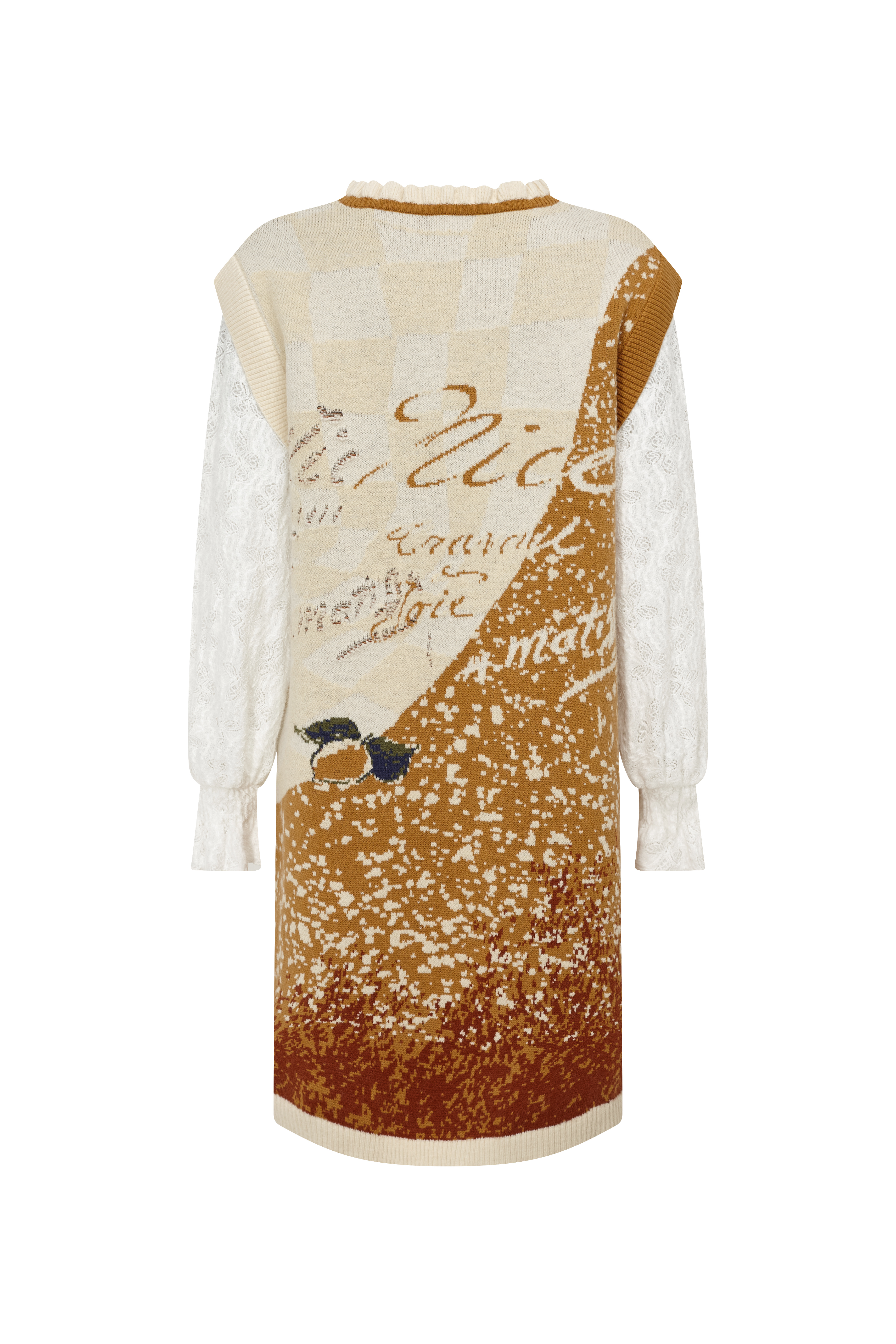 Vintage Printed Sleeveless Midi Dress