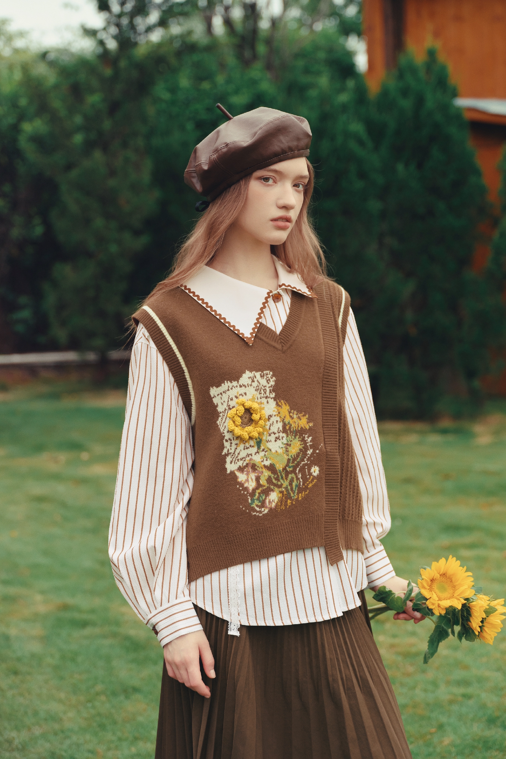 Knitted Vest Set