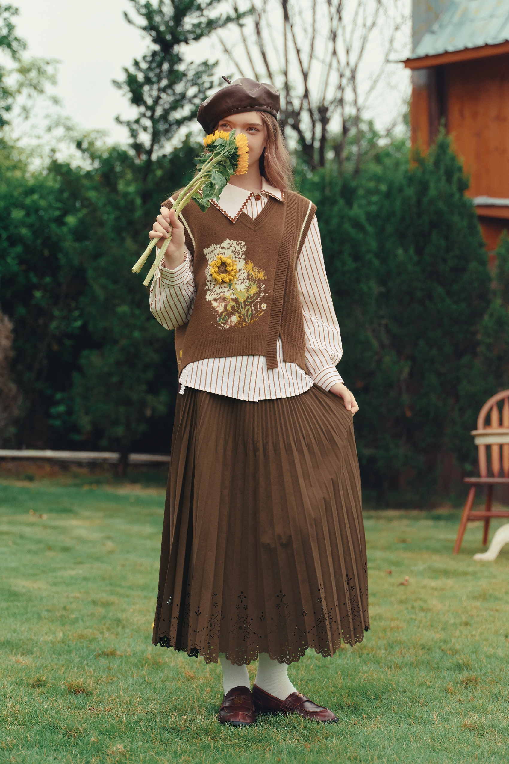 Knitted Vest Set