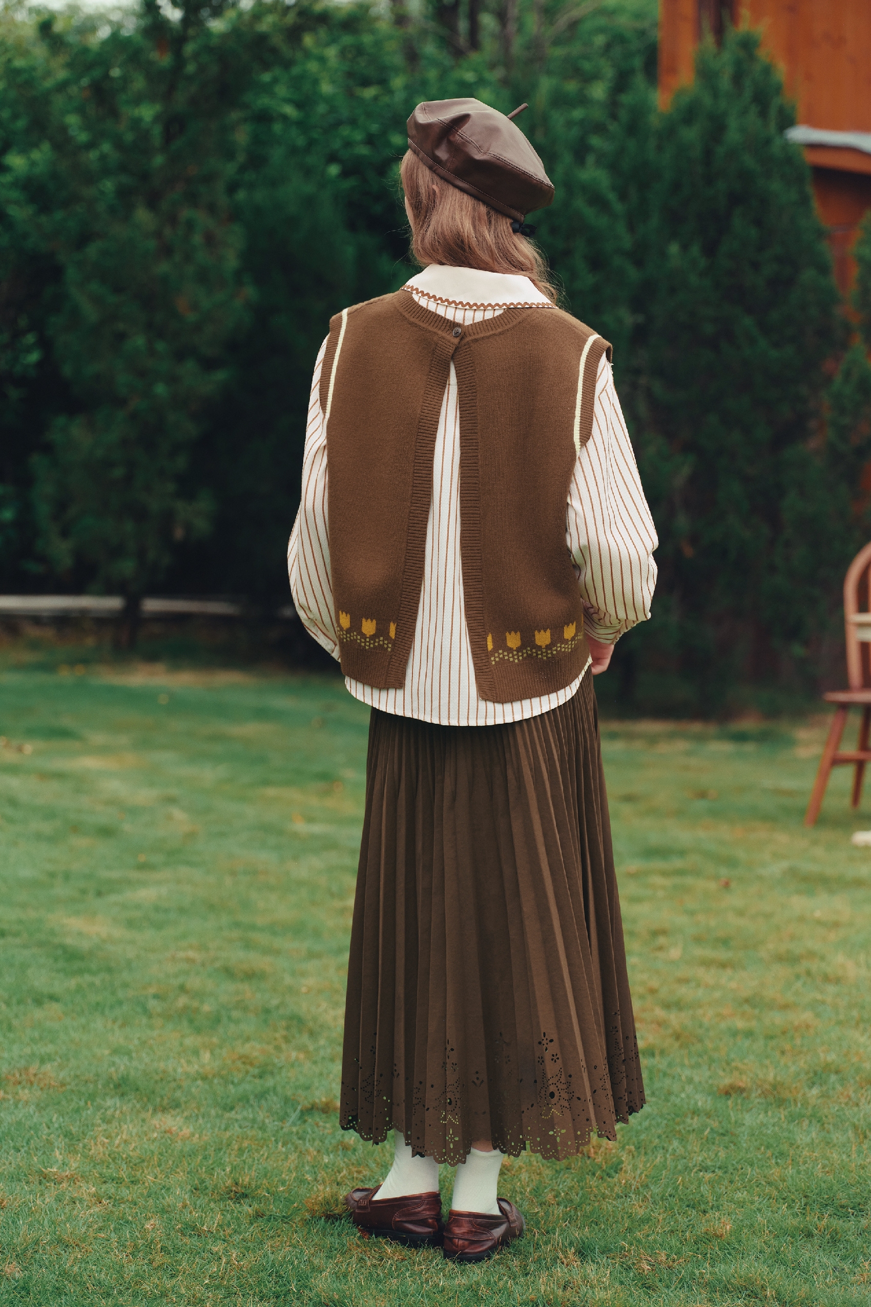 Knitted Vest Set