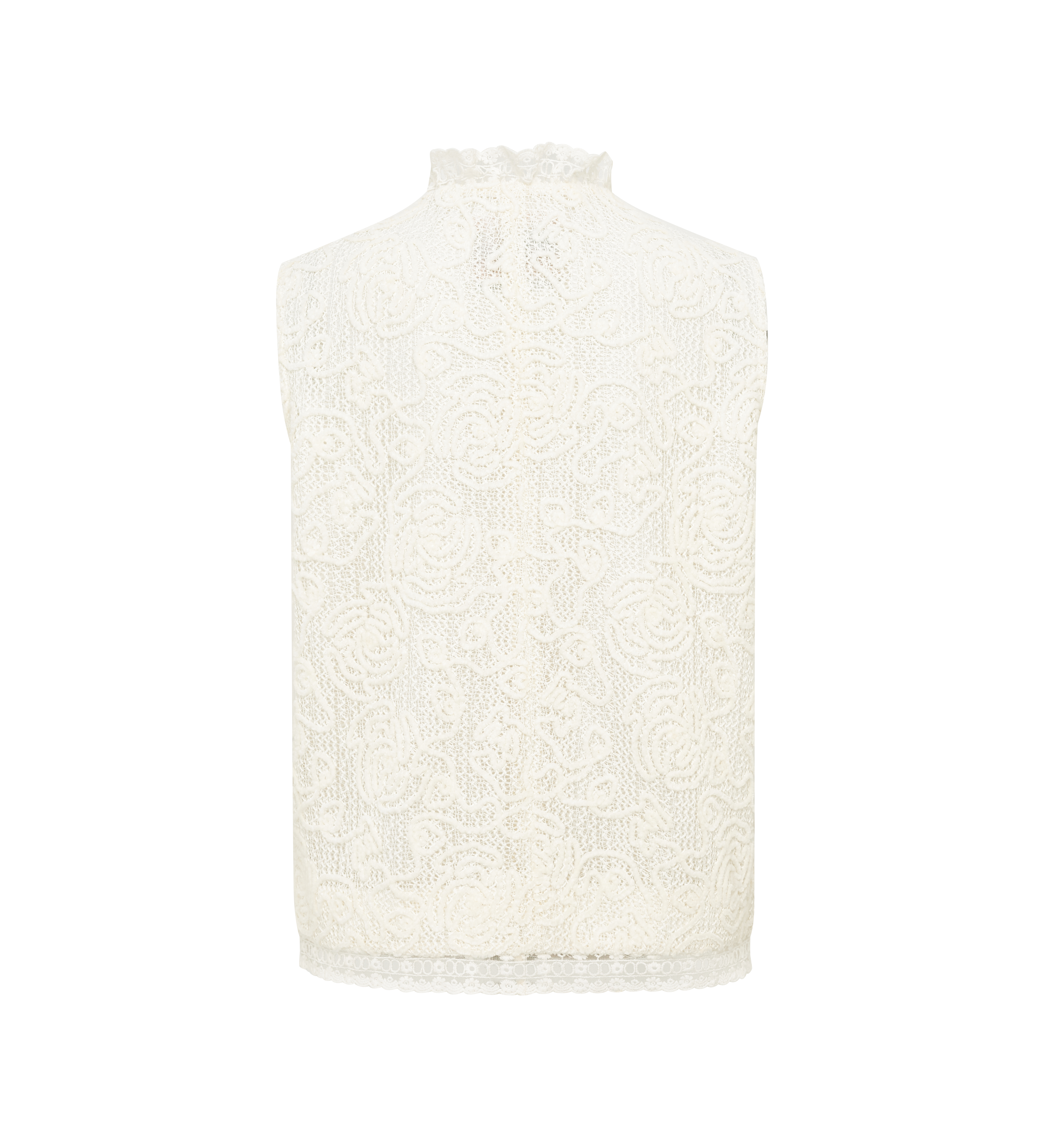 Floral V-Neck Cropped Sleeveless Vest