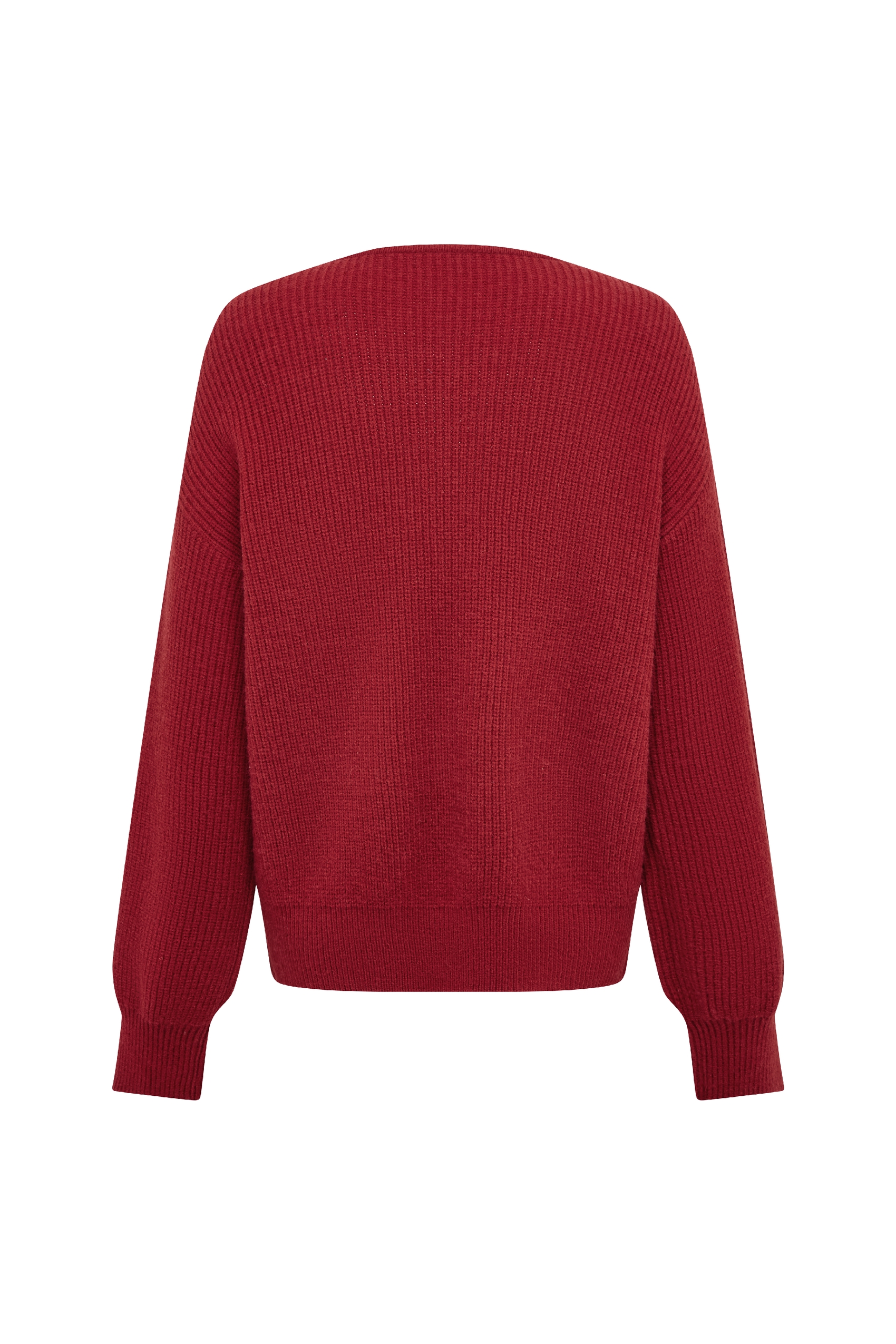 Burgundy Textured Knit Top