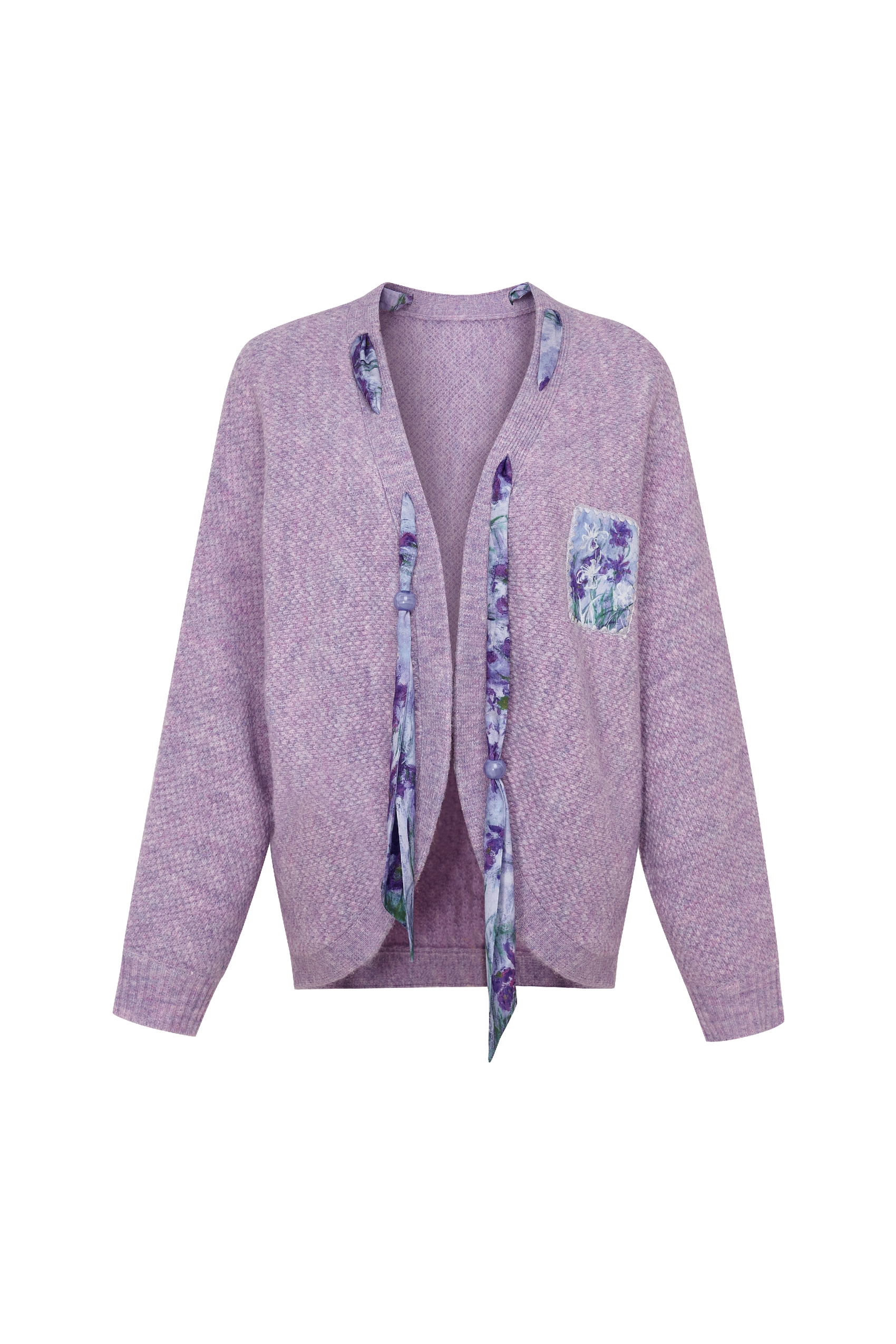 Printed Knit Cardigan-LYONSENS