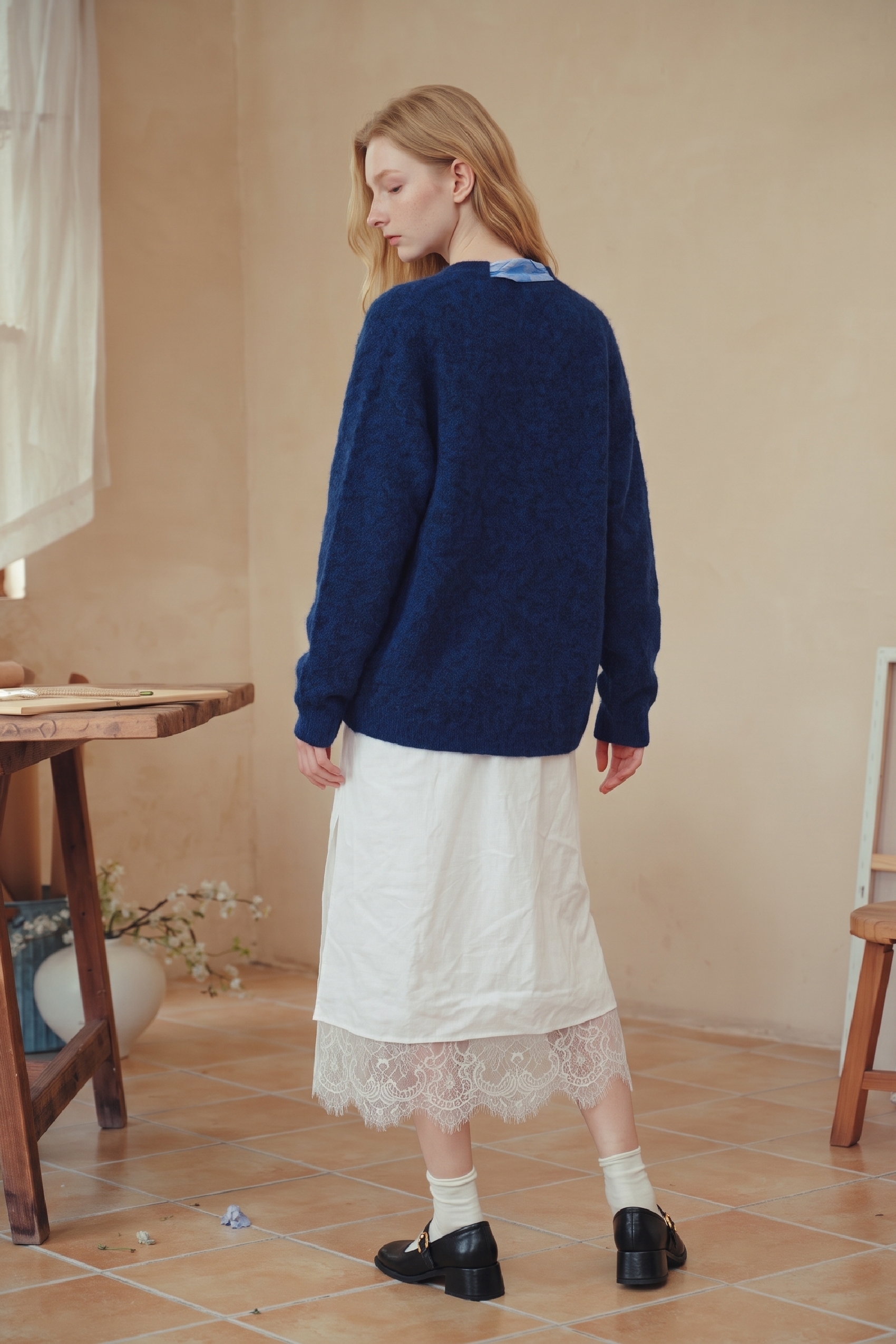 Printed Knit Cardigan-LYONSENS