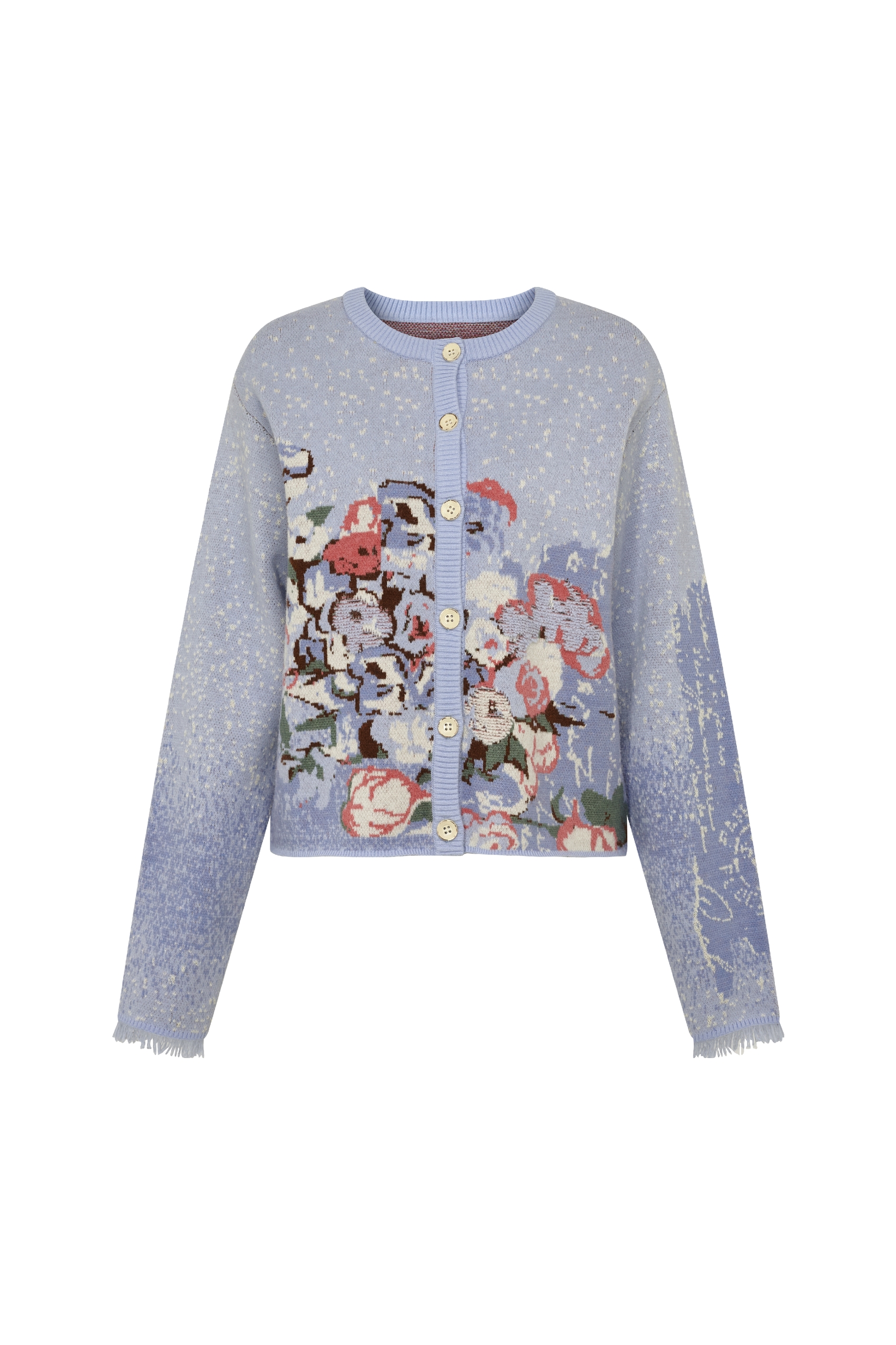 Printed Knit Cardigan-LYONSENS