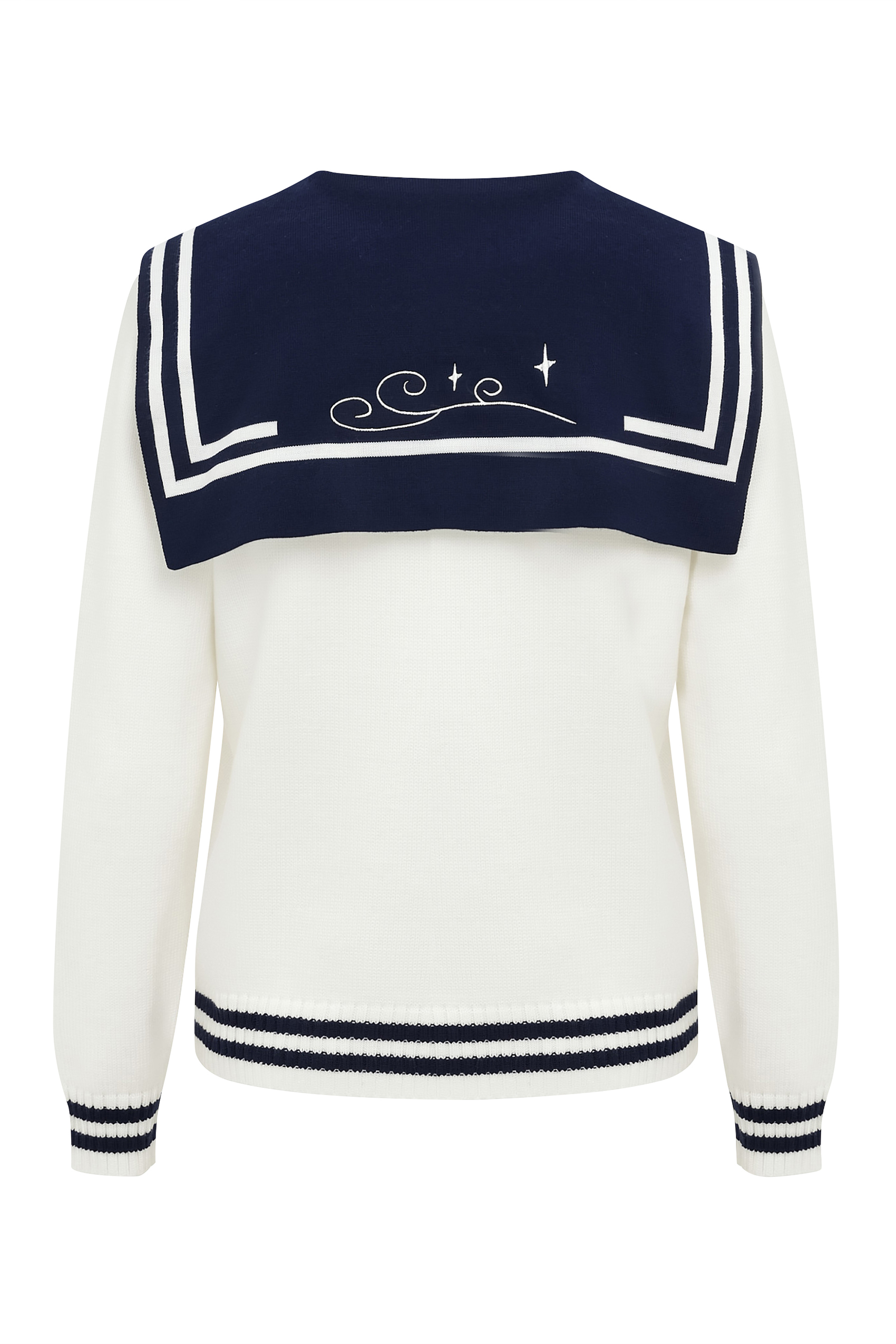 Embroidered Knit Top-LYONSENS