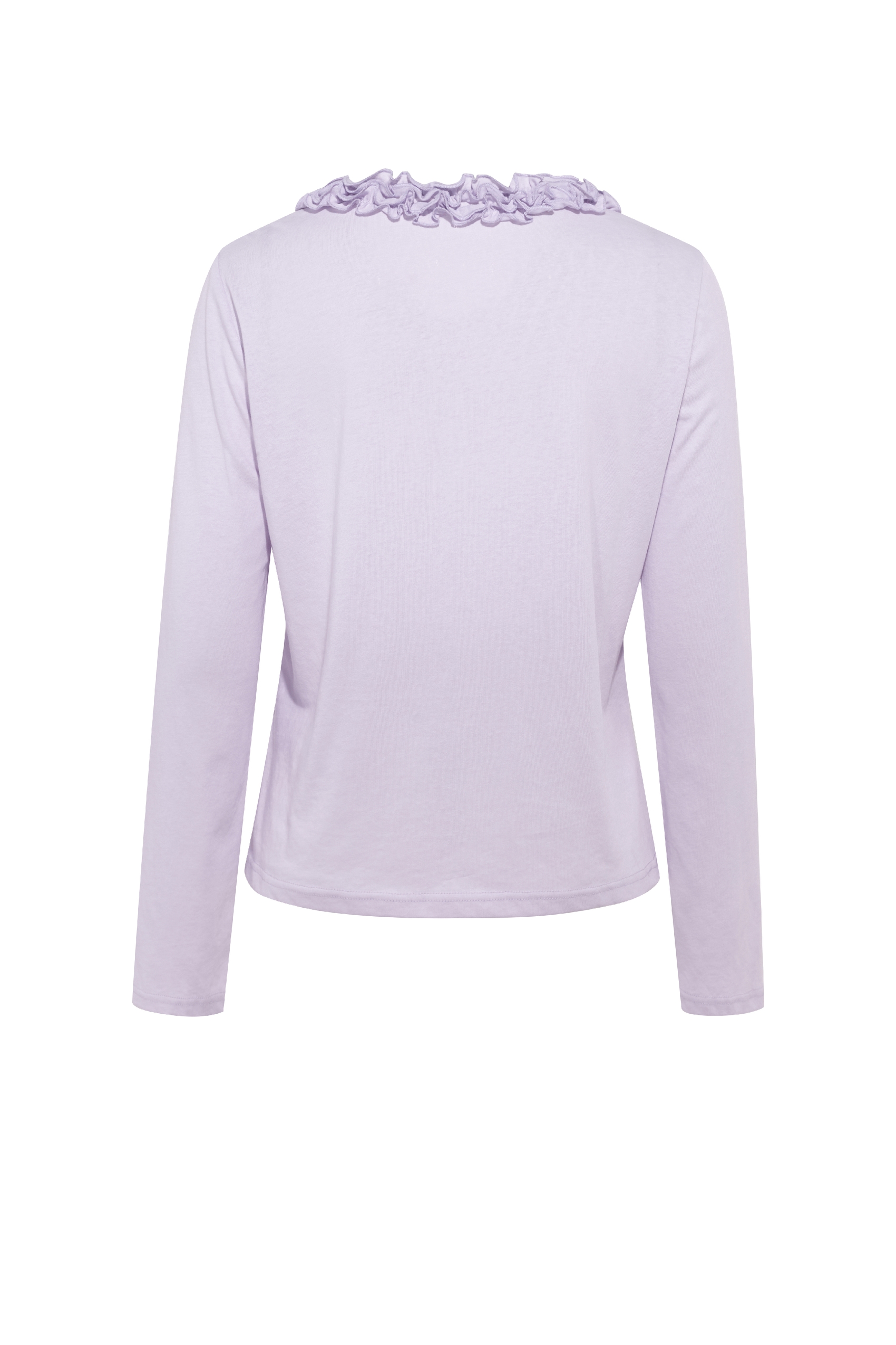 Lace Spliced Long Sleeve Top