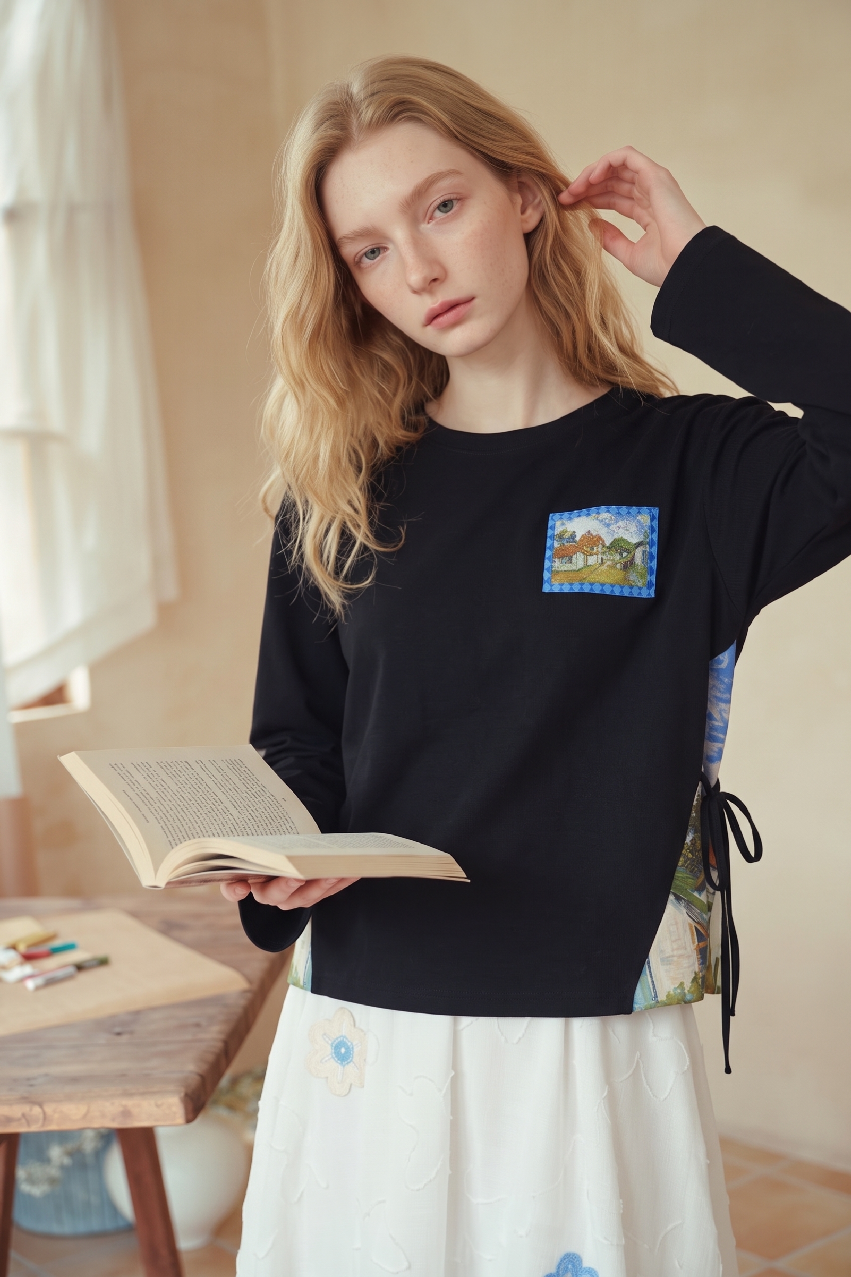Vintage Long Sleeve Knit Top