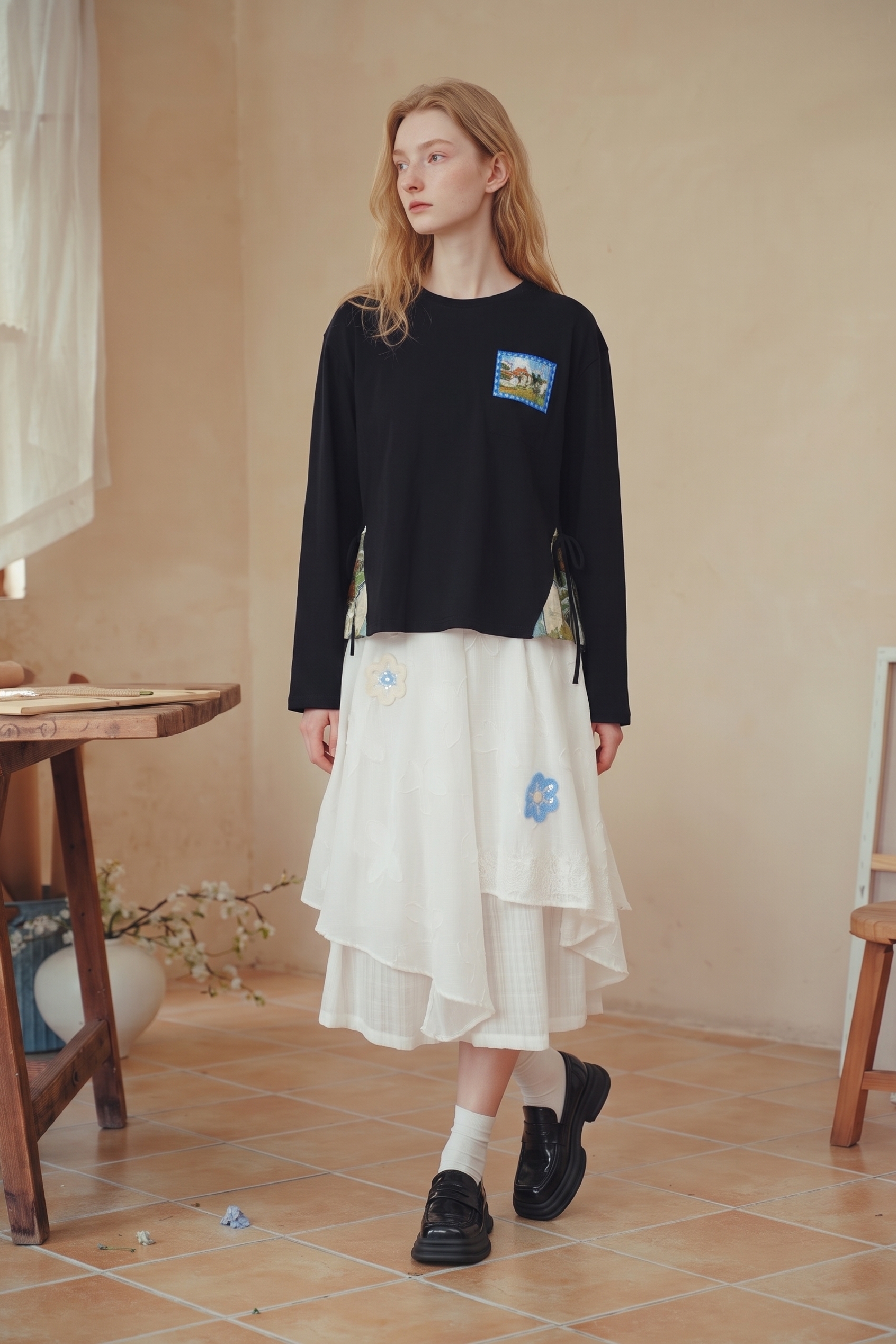 Vintage Long Sleeve Knit Top