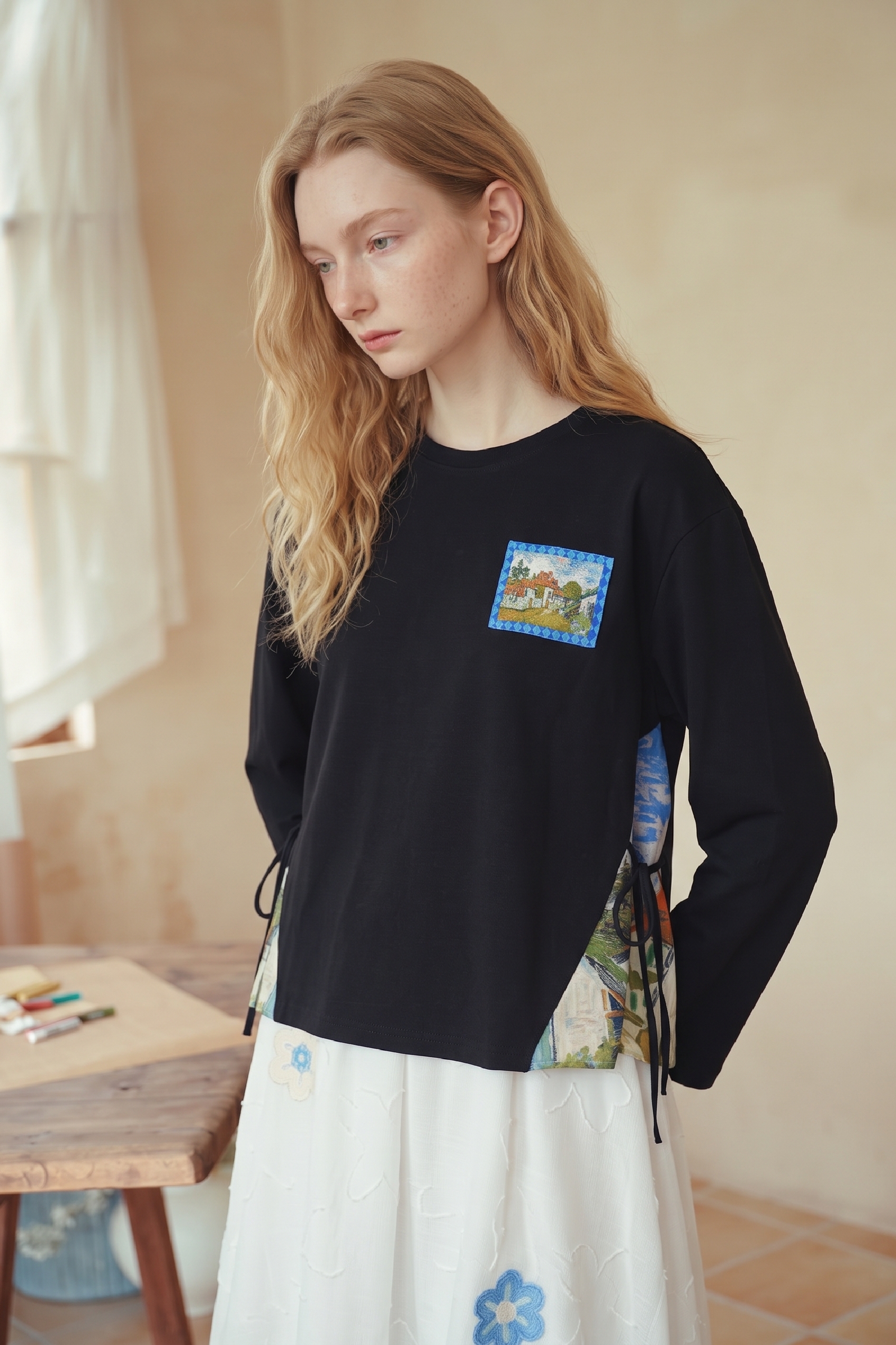 Vintage Long Sleeve Knit Top