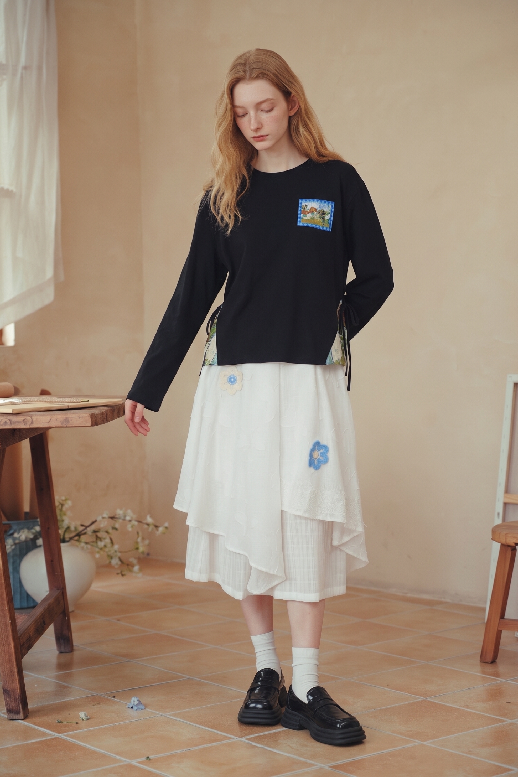 Vintage Long Sleeve Knit Top